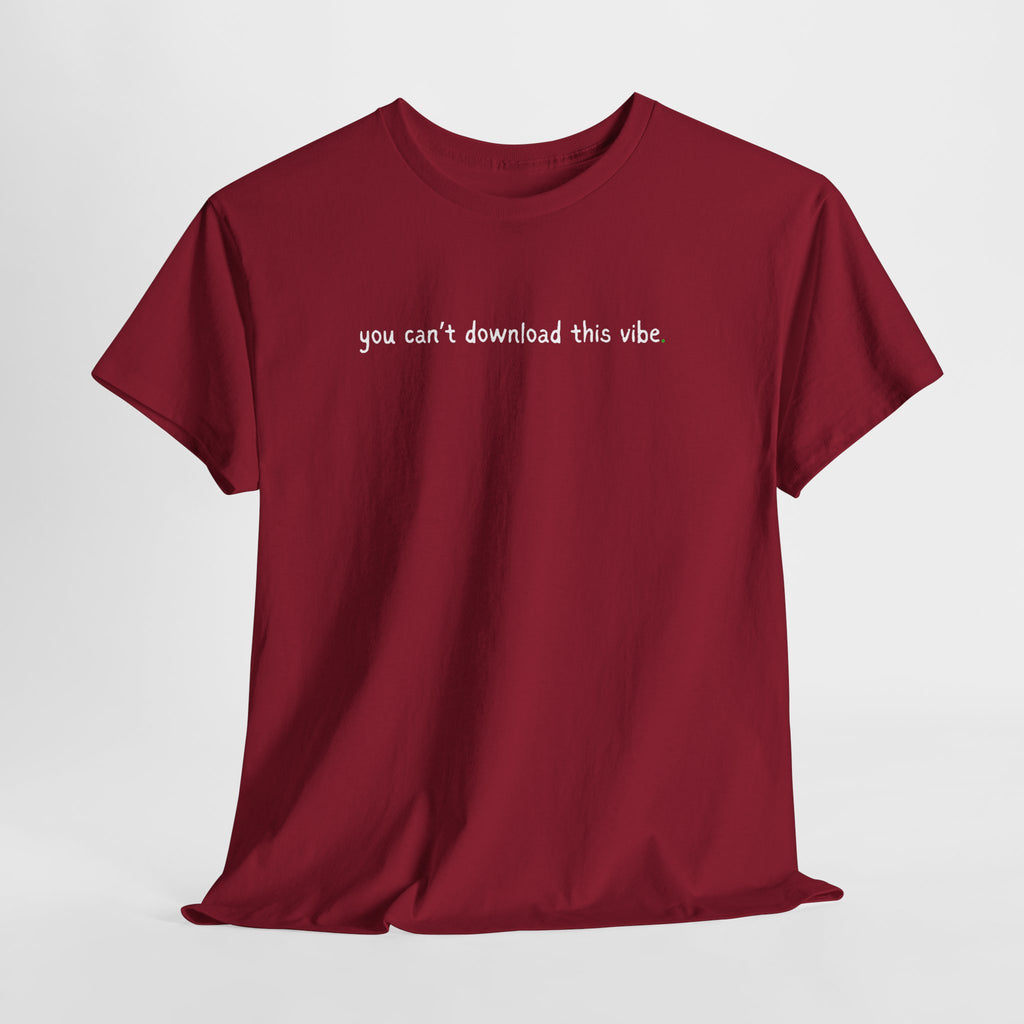 You Can’t Download This Vibe Tee — Minimalist Black Graphic T-Shirt
