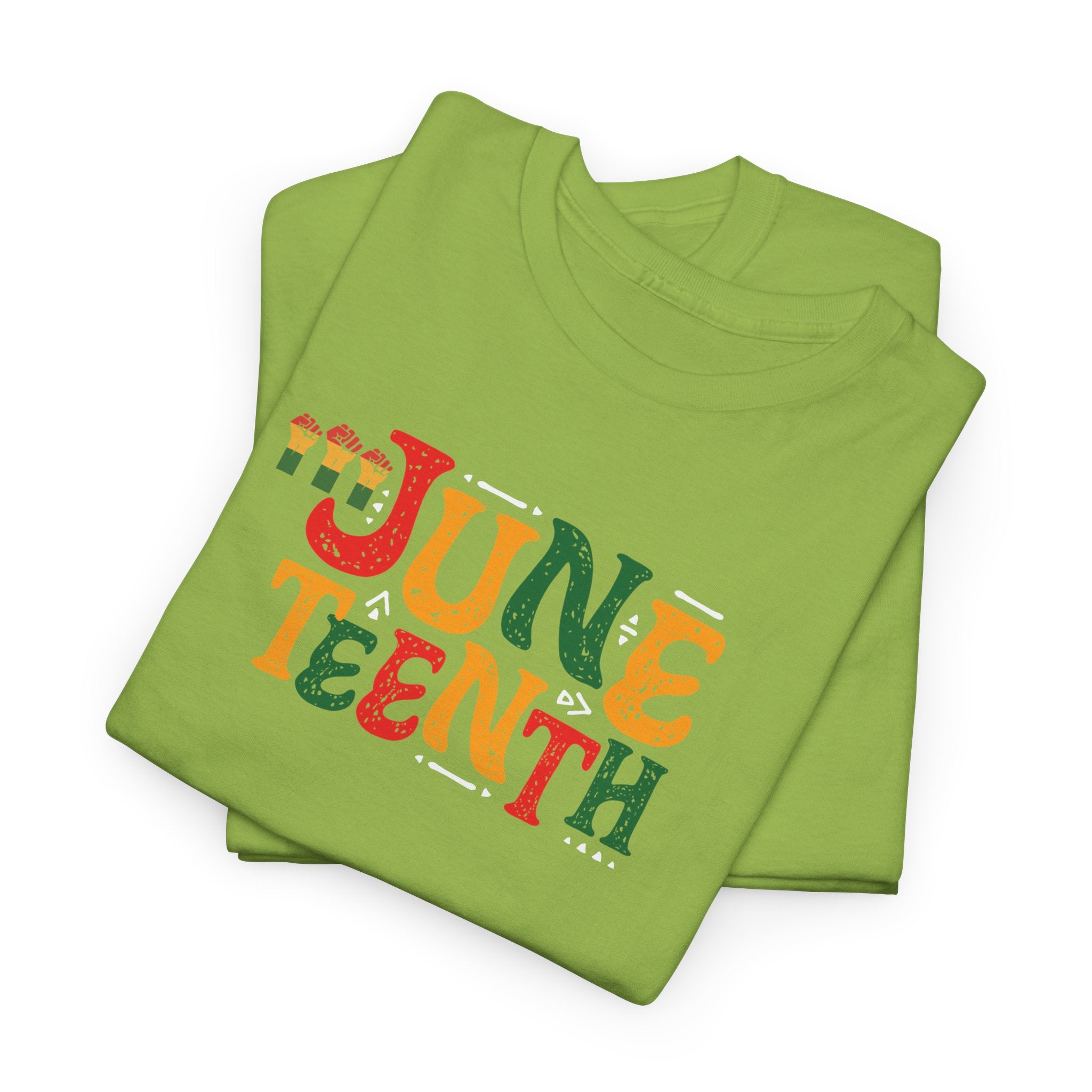 Juneteenth Graphic T-Shirt — Colorful Retro "Juneteenth" Tee (Jun 19 Celebration)