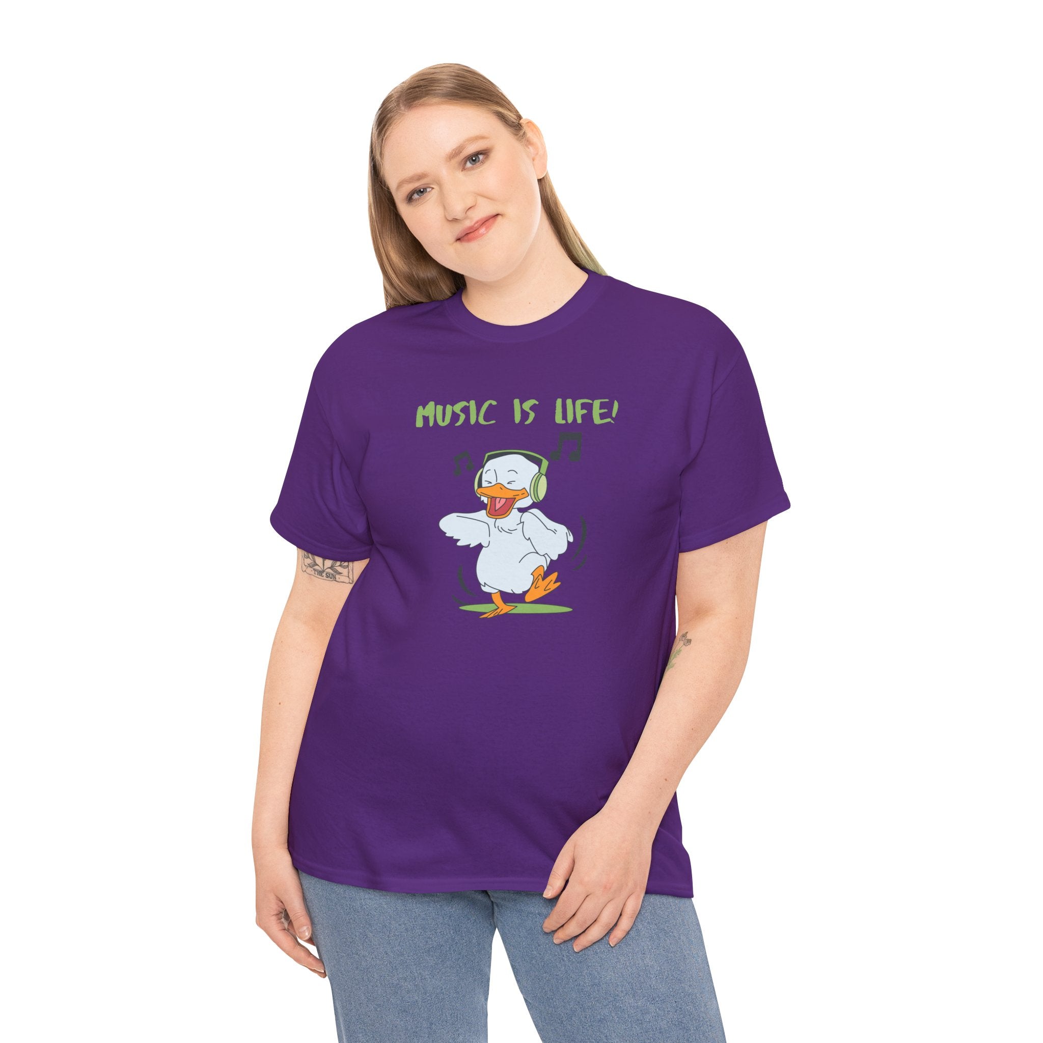 Music Is Life Duck T‑Shirt
