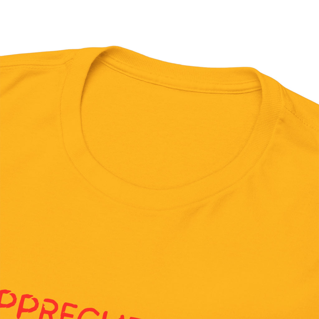 Appreciate You Tee – Minimalist Red Text Graphic T‑Shirt