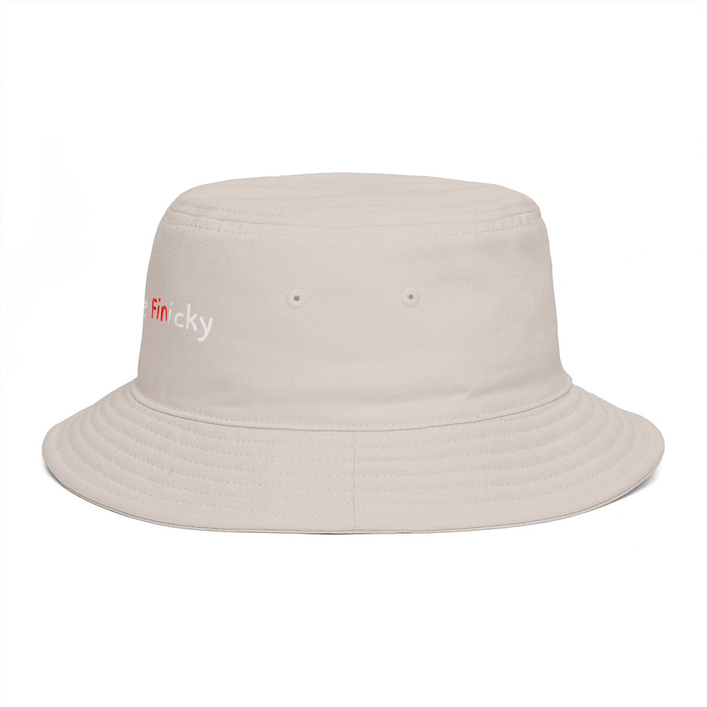 Bucket Hat — 'Outside Be Finicky' Embroidered Outdoor Statement Hat