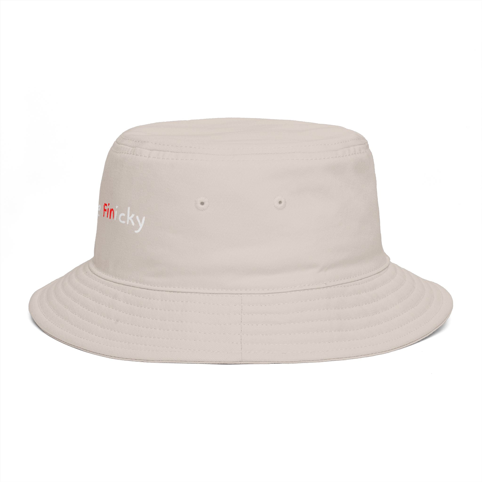 Bucket Hat — 'Outside Be Finicky' Embroidered Outdoor Statement Hat