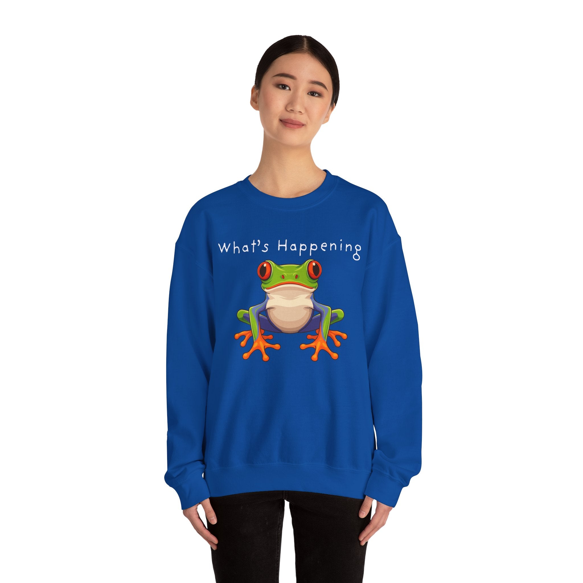 What's Happening Frog Crewneck Sweatshirt