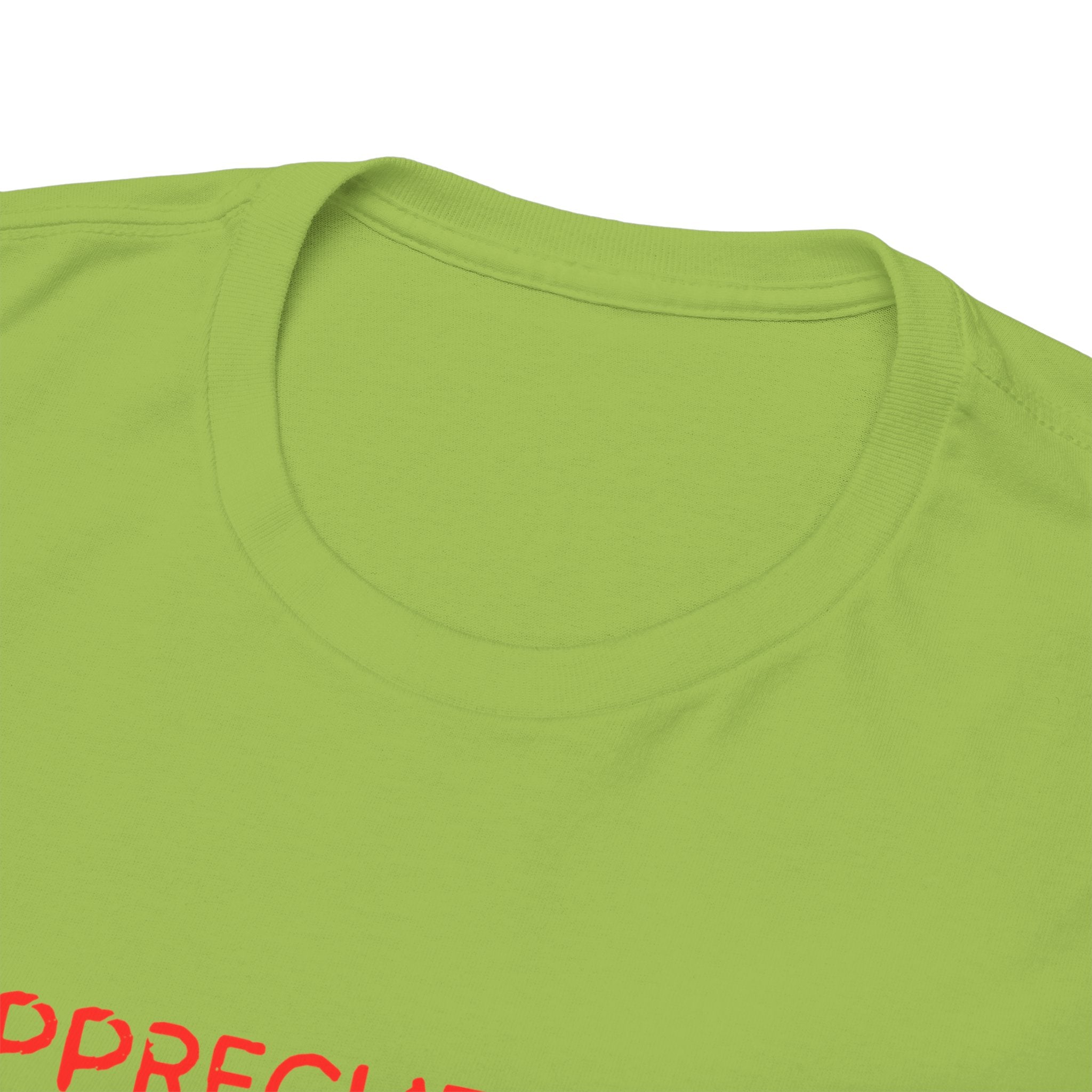 Appreciate You Tee – Minimalist Red Text Graphic T‑Shirt