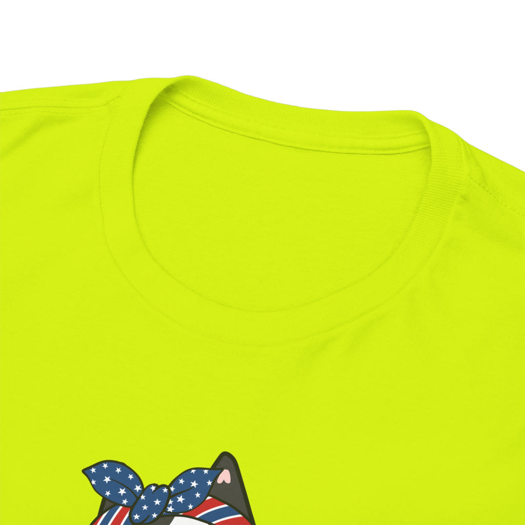 Cat Birthday Tee — "A Purr-fect Firecracker Was Born Today"