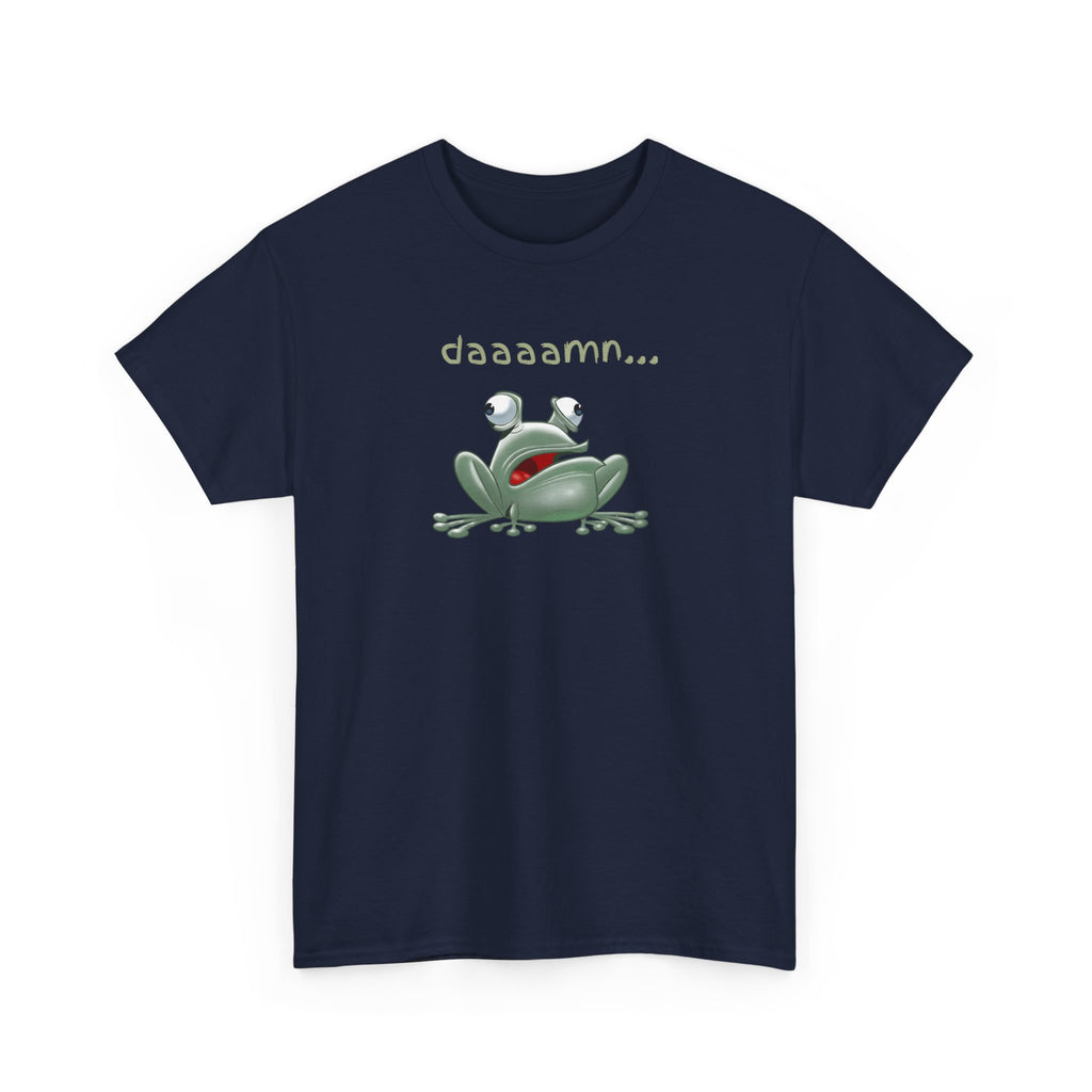 Frog "daaaamn..." T-Shirt — Funny Relaxed Frog Graphic Tee