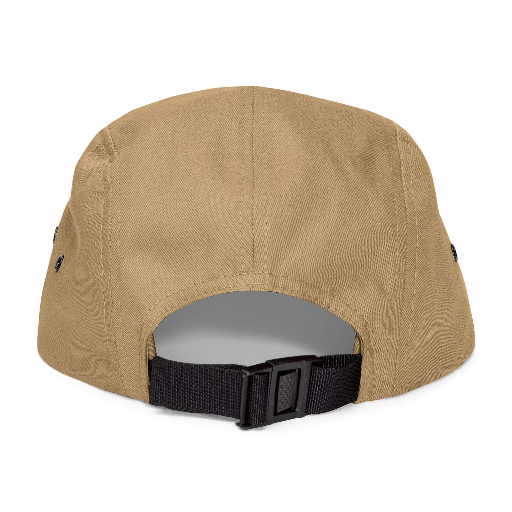 Embroidered 5-Panel Cap — "Make sure that energy is right" Casual Tan Hat