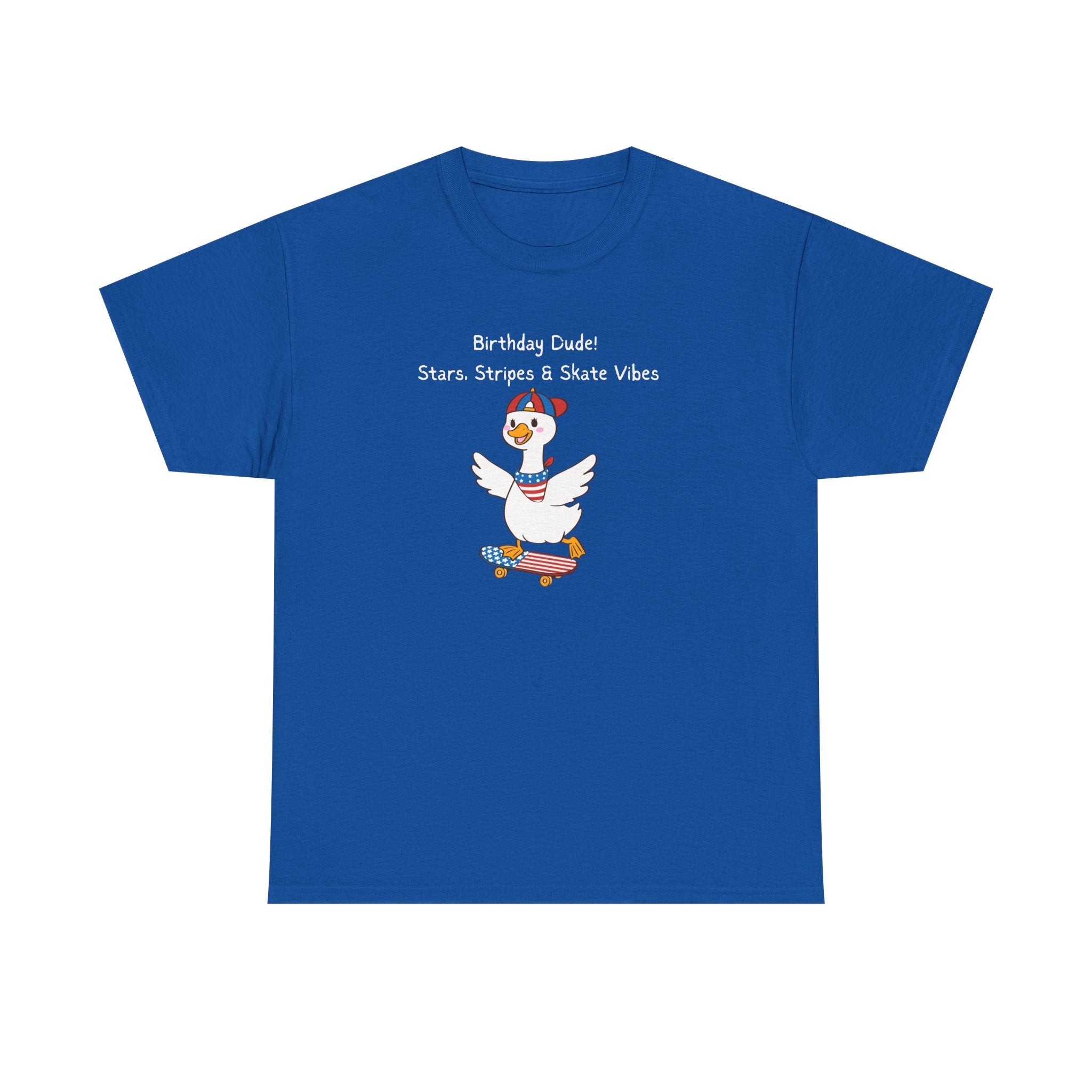 Birthday Dude! Stars, Stripes & Skate Vibes Tee