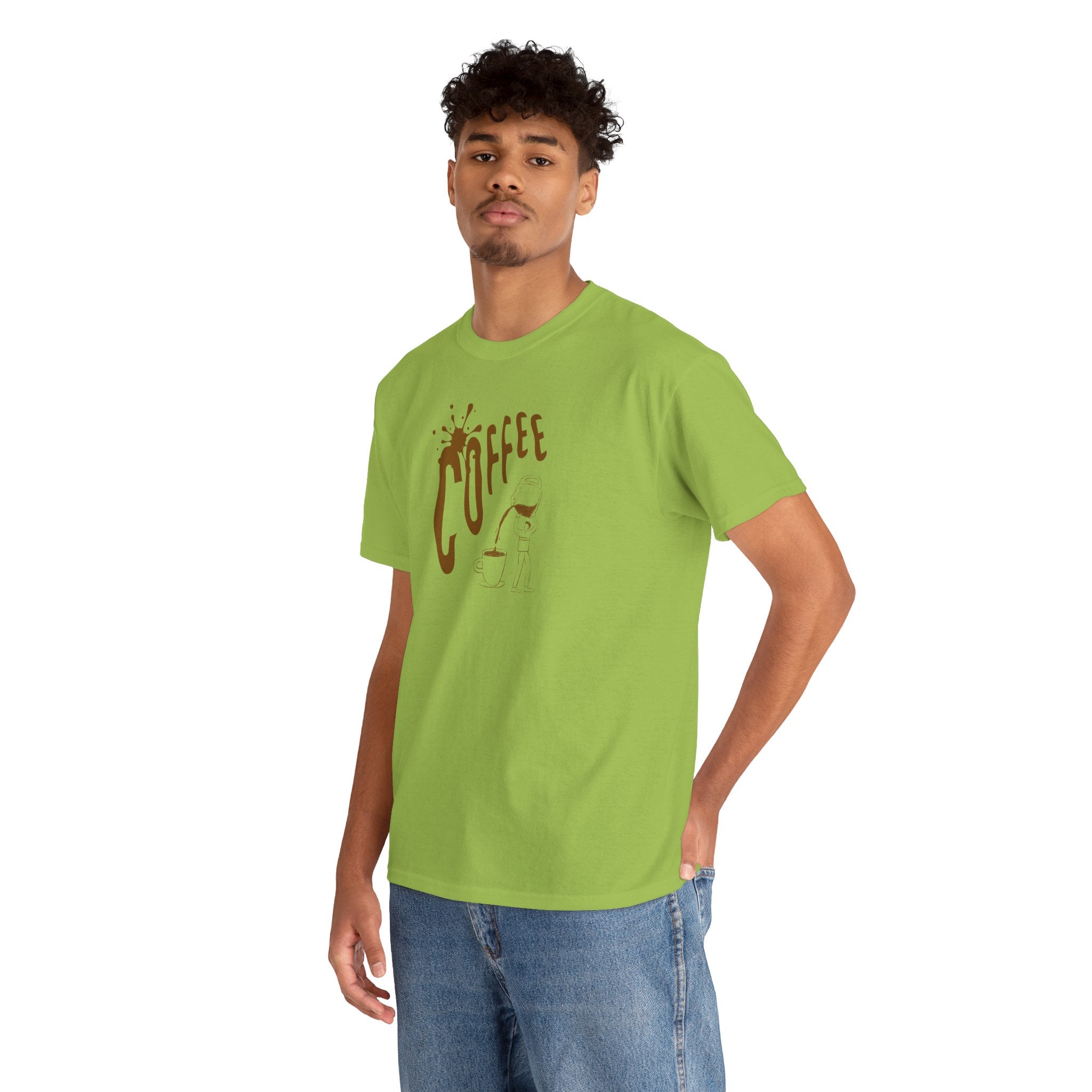 Coffee Splash T‑Shirt — Retro Coffee Typography Tee
