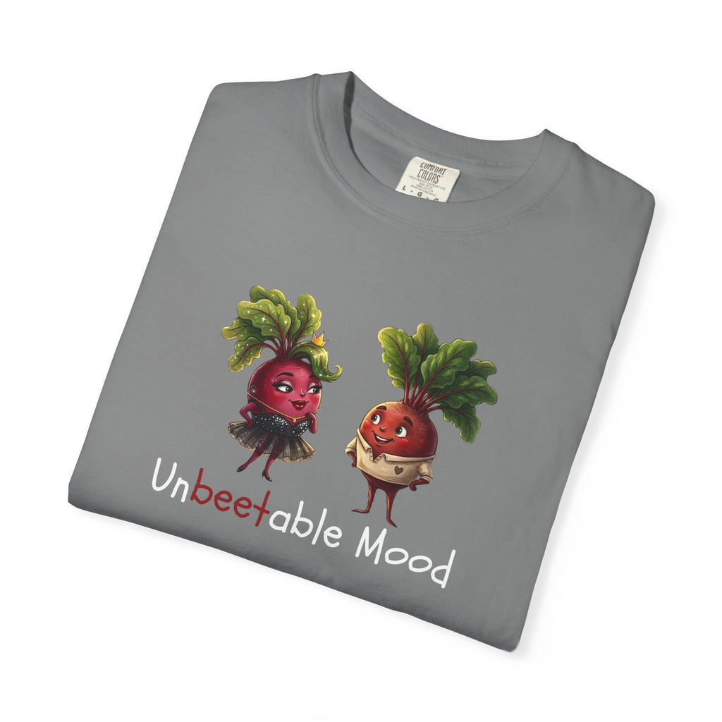Unbeetable Mood T-Shirt — Cute Beet Characters Veggie Pun Tee