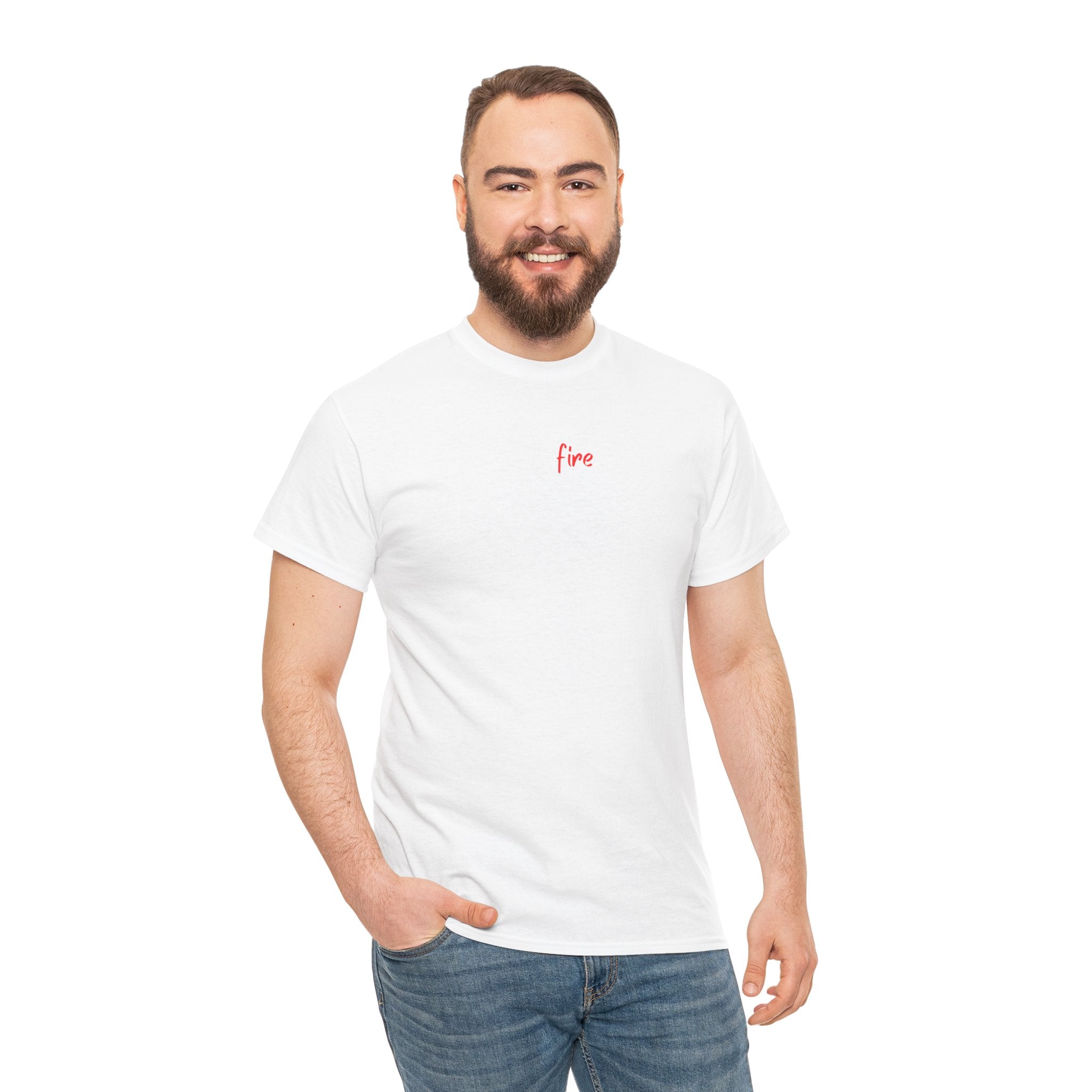T-Shirt — Minimal 'fine' Chest Embroidered Graphic Tee