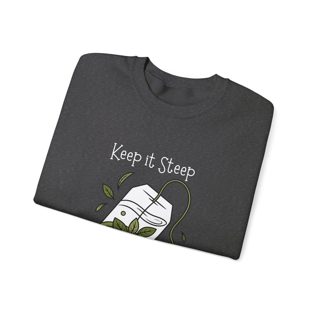 Crewneck Sweatshirt — Herbal Tea Bag Illustration | Cozy Botanical Gift