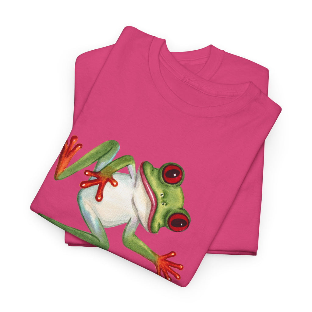 Red-Eyed Tree Frog Graphic Tee — Cute Tropical Frog Shirt for Nature Lovers
