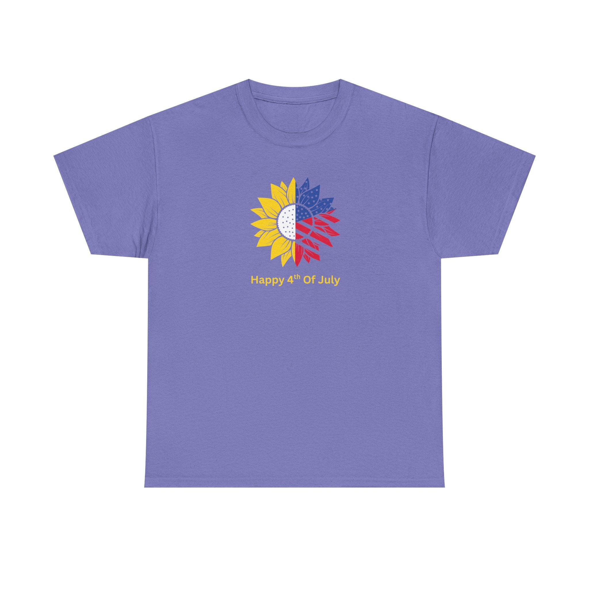 Sunflower USA T-Shirt – "Home of Hope" Patriotic Floral Tee