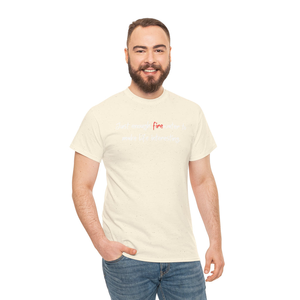 T-Shirt — Minimal 'fine' Chest Embroidered Graphic Tee