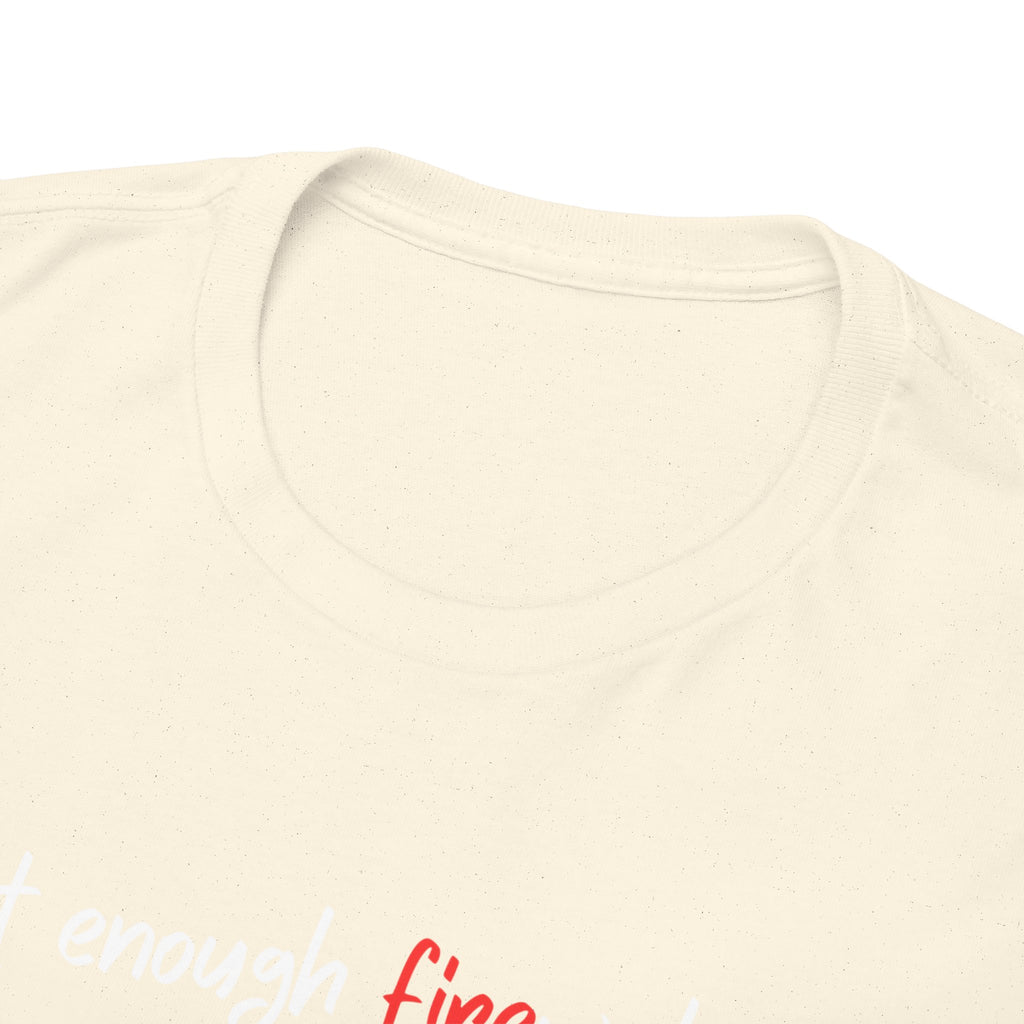 T-Shirt — Minimal 'fine' Chest Embroidered Graphic Tee