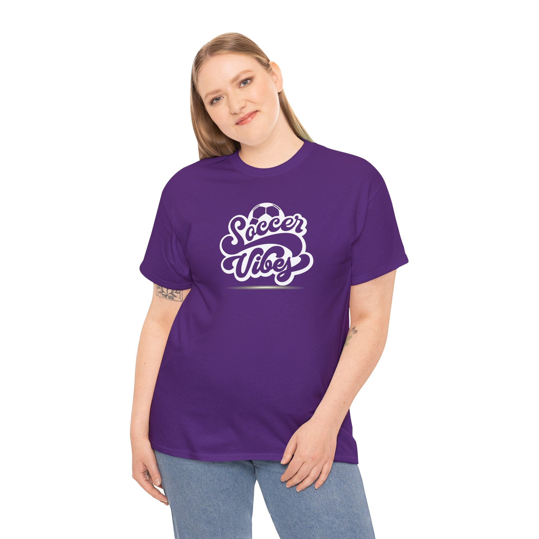 Soccer Vibes T-Shirt — Retro Script Soccer Tee