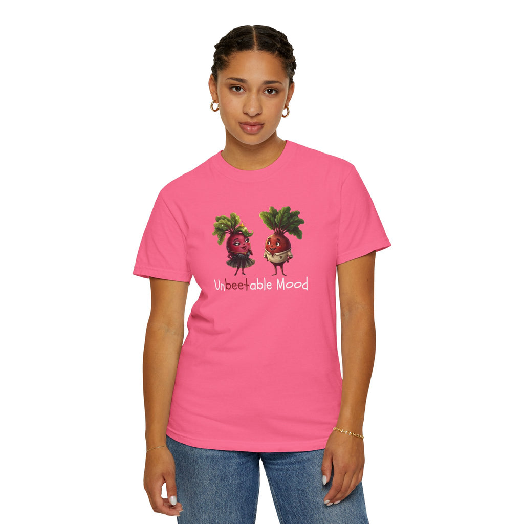 Unbeetable Mood T-Shirt — Cute Beet Characters Veggie Pun Tee