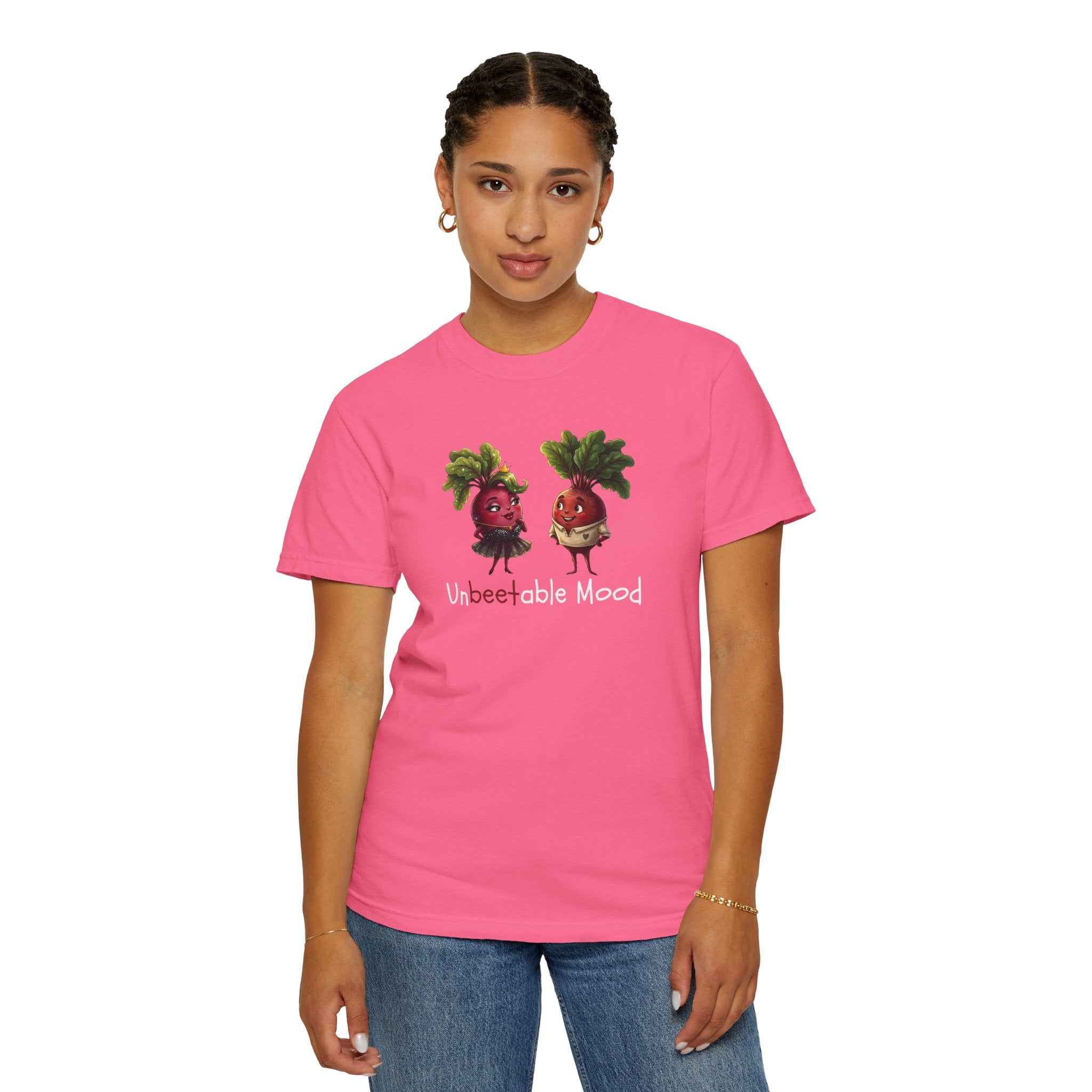 Unbeetable Mood T-Shirt — Cute Beet Characters Veggie Pun Tee