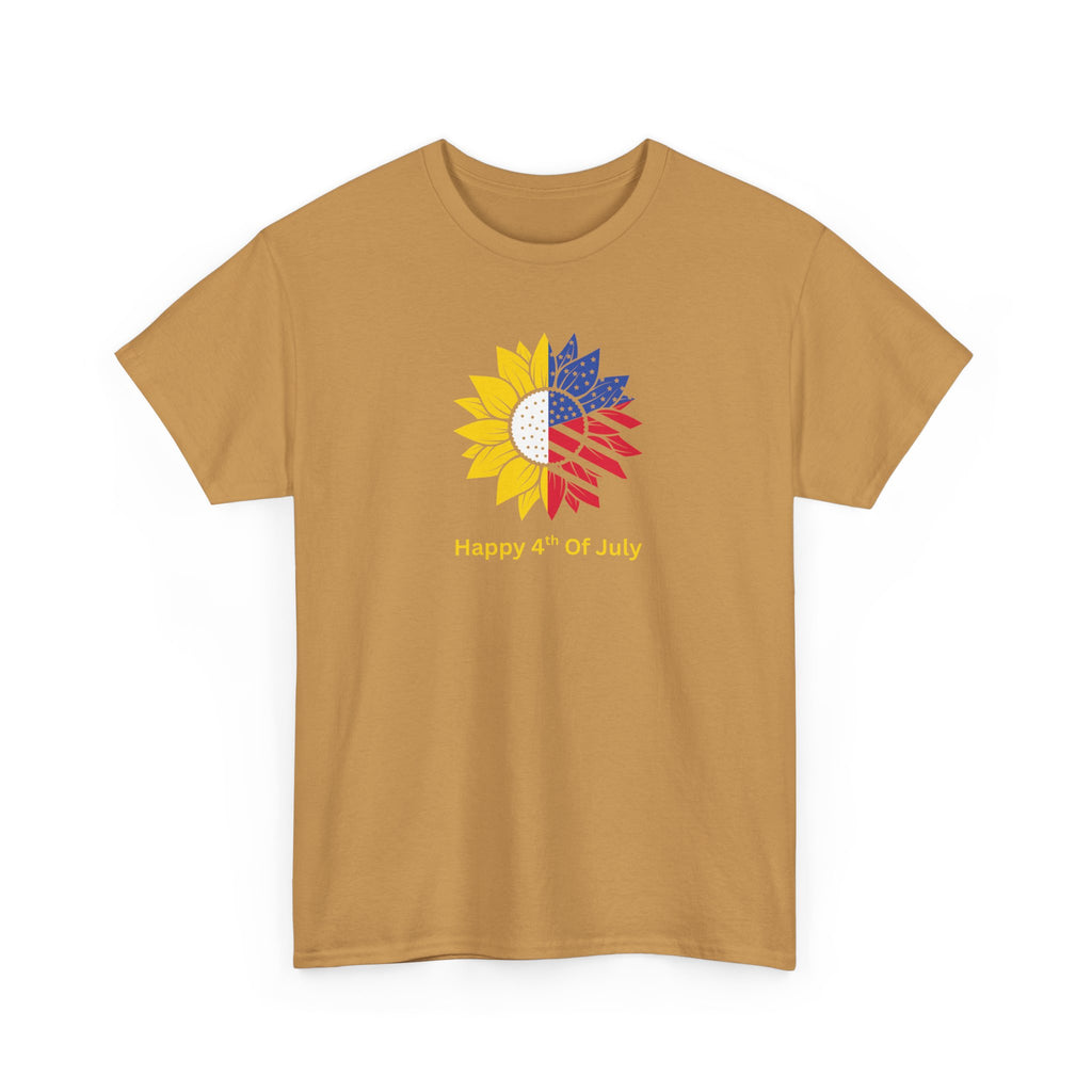 Sunflower USA T-Shirt – "Home of Hope" Patriotic Floral Tee