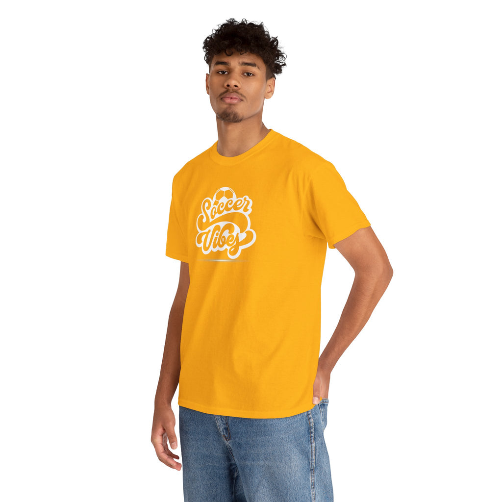 Soccer Vibes T-Shirt — Retro Script Soccer Tee
