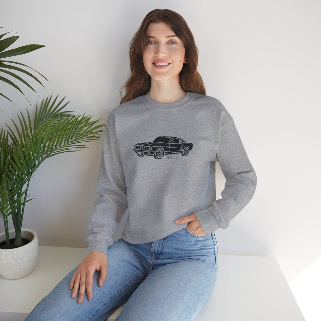 Classic Mustang Outline Crewneck Sweatshirt