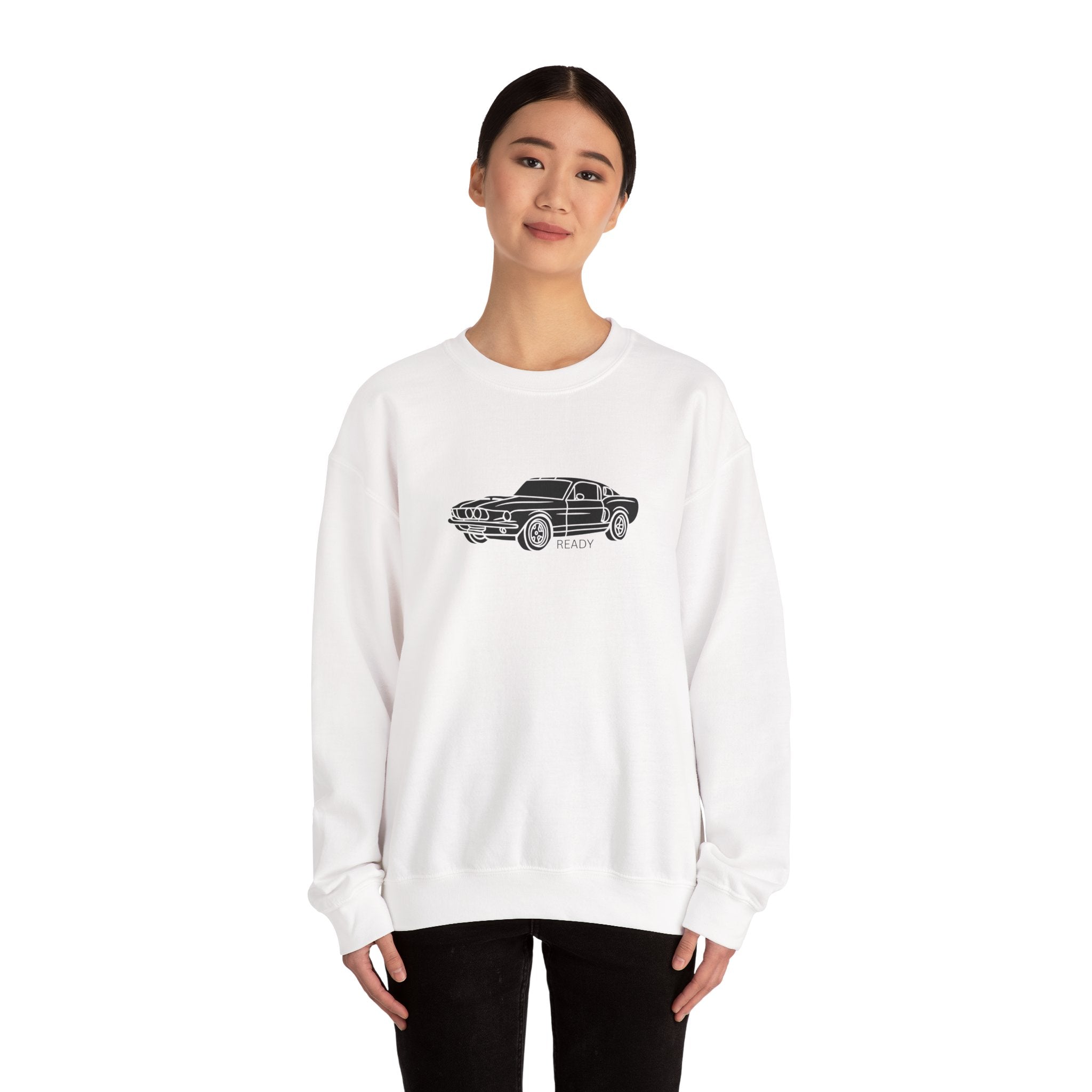 Classic Mustang Outline Crewneck Sweatshirt