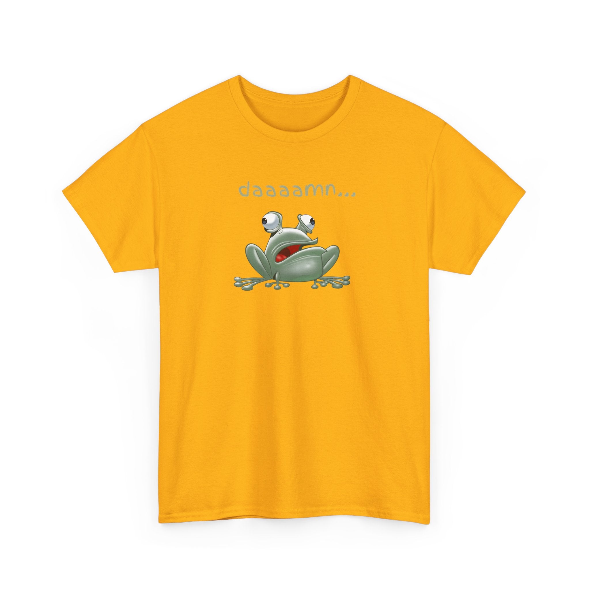 Frog "daaaamn..." T-Shirt — Funny Relaxed Frog Graphic Tee