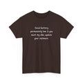 Social Battery Permanently Low Tee — Introvert Humor Cotton T-Shirt