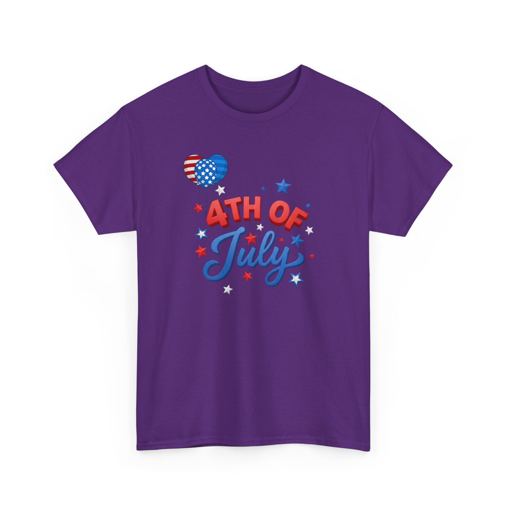 4th of July T-Shirt – Patriotic Stars & Heart Independence Day Tee