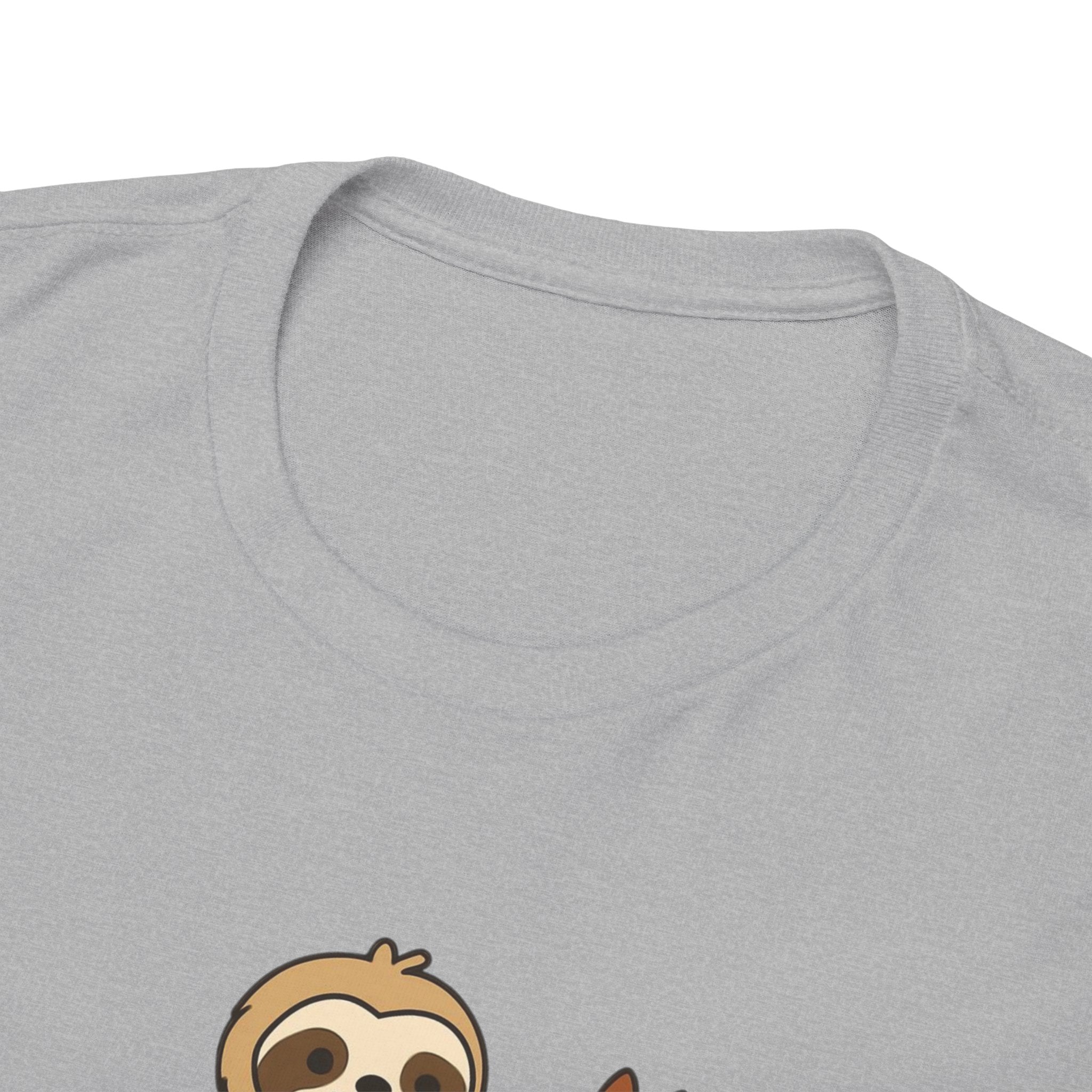 Sloth on Horse Tee — "Work Smarter, Not Faster" Cute Casual Graphic T-Shirt