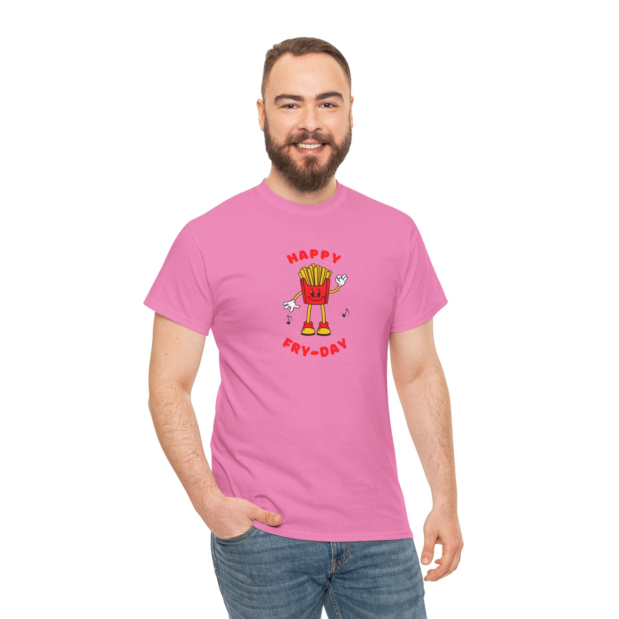 Happy Fry-Day T-Shirt — Cute Dancing Fries Graphic Tee