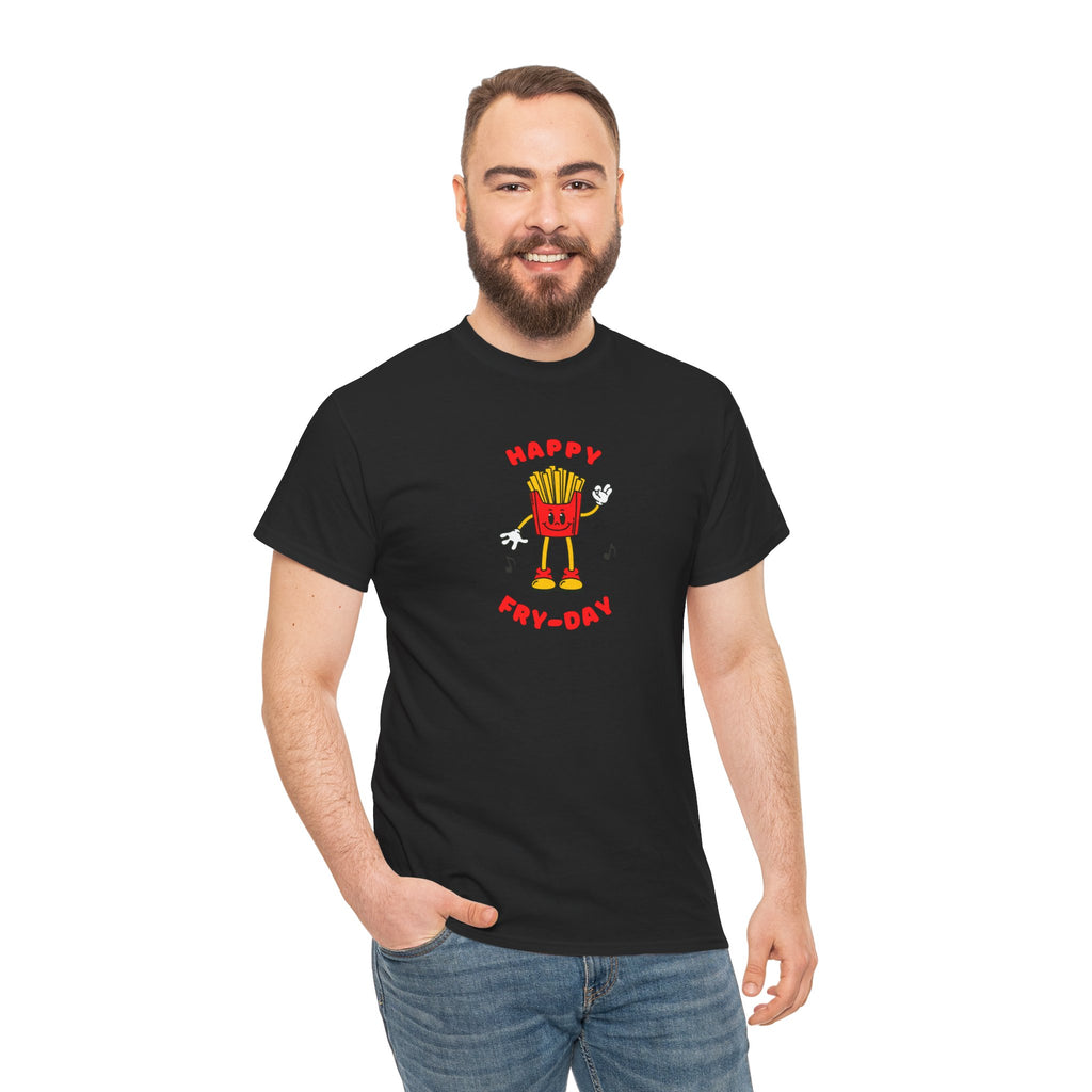 Happy Fry-Day T-Shirt — Cute Dancing Fries Graphic Tee