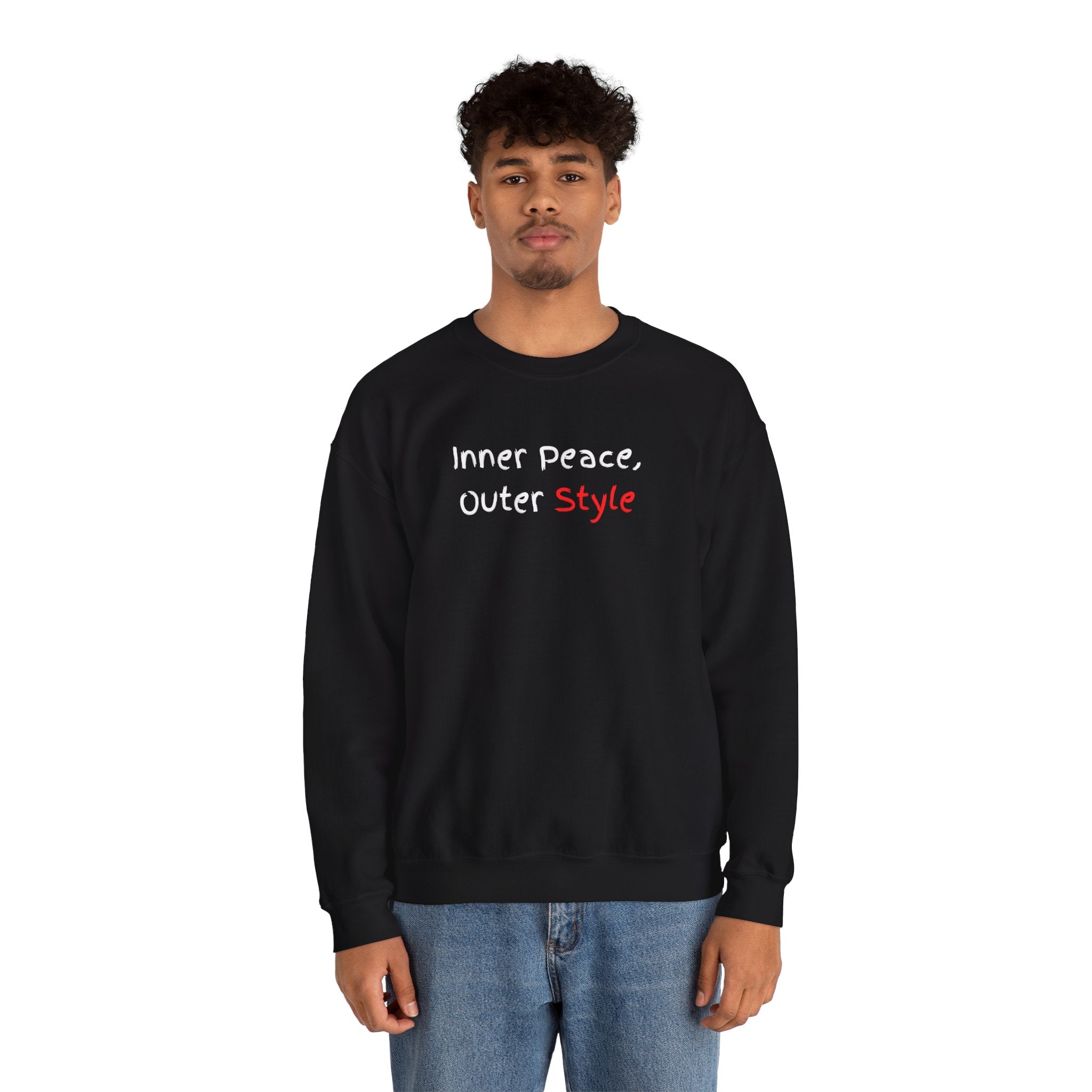 Crewneck Sweatshirt "Style" Minimalist Pink Script – Casual Everyday Fashion