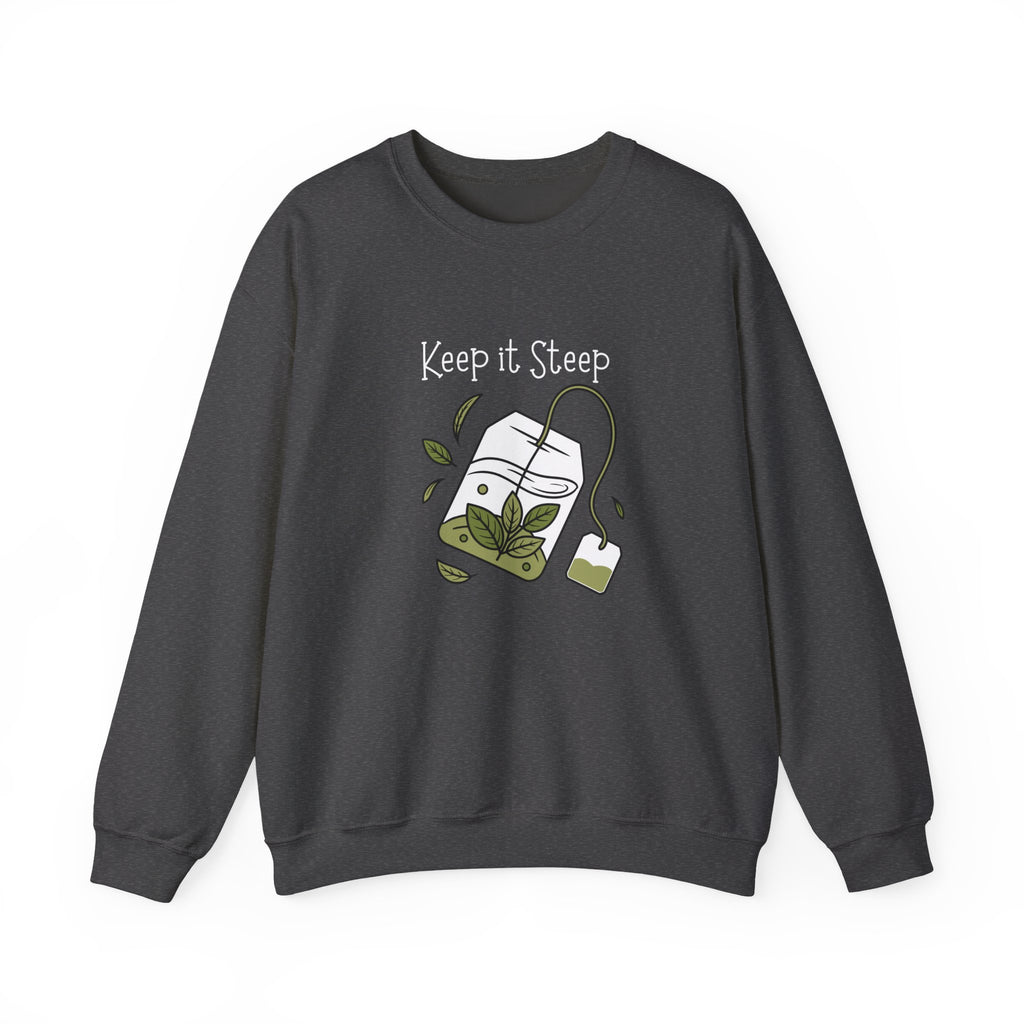 Crewneck Sweatshirt — Herbal Tea Bag Illustration | Cozy Botanical Gift
