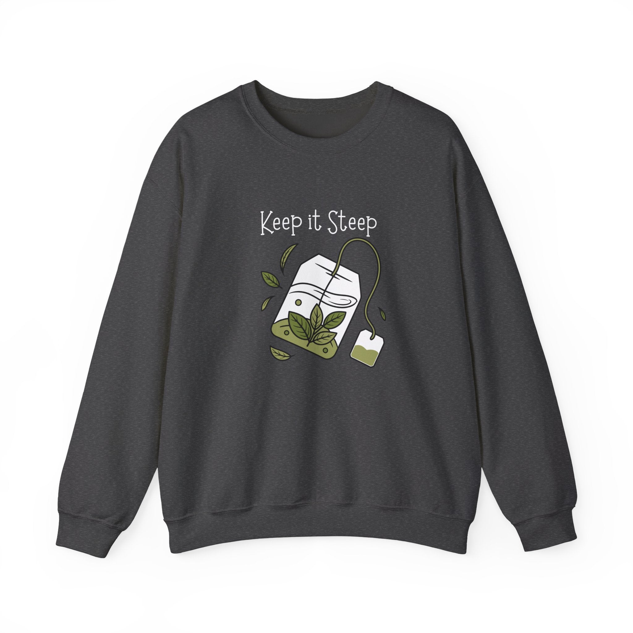 Crewneck Sweatshirt — Herbal Tea Bag Illustration | Cozy Botanical Gift