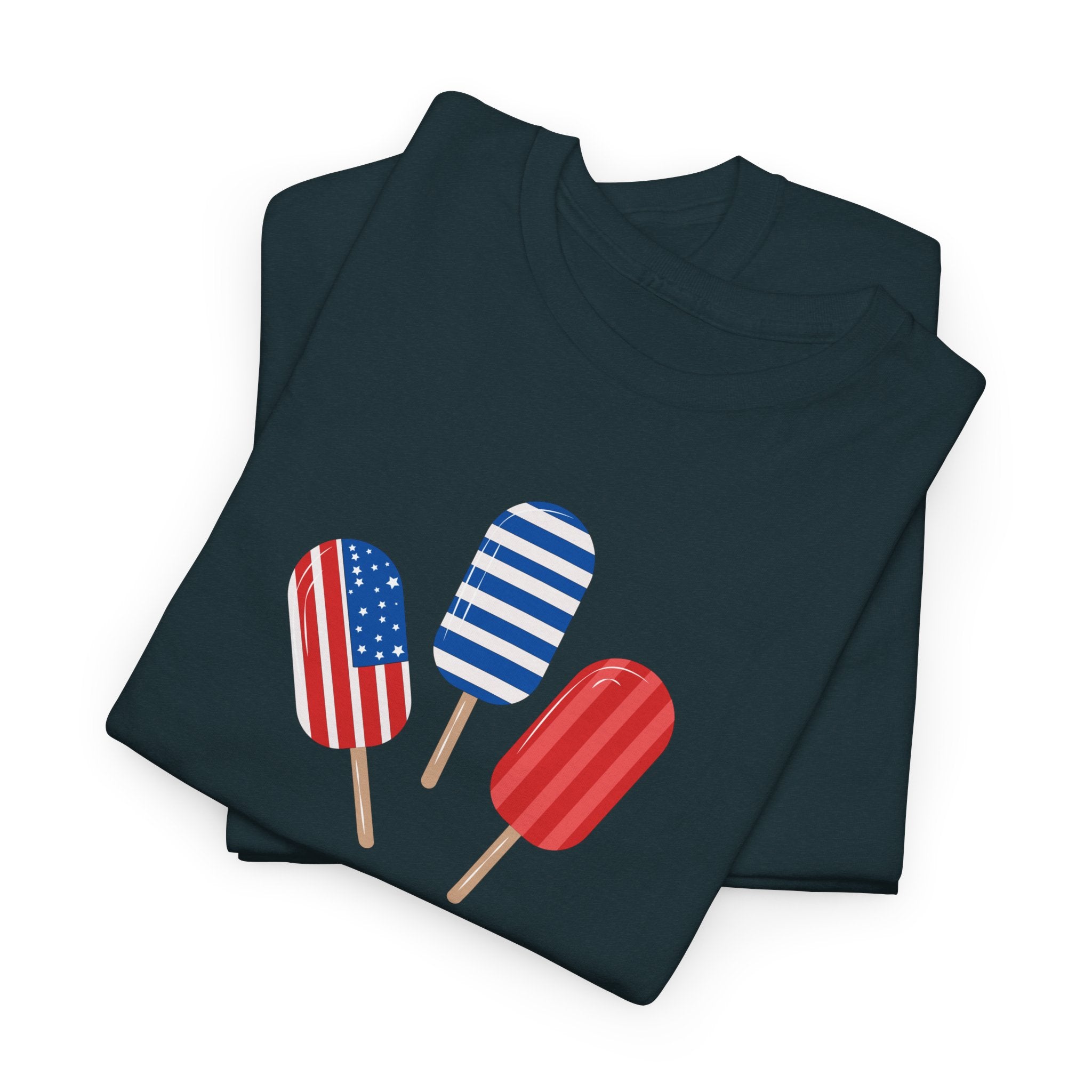 Patriotic Popsicle Tee – "Red, White & Cool" 4th of July T-Shirt