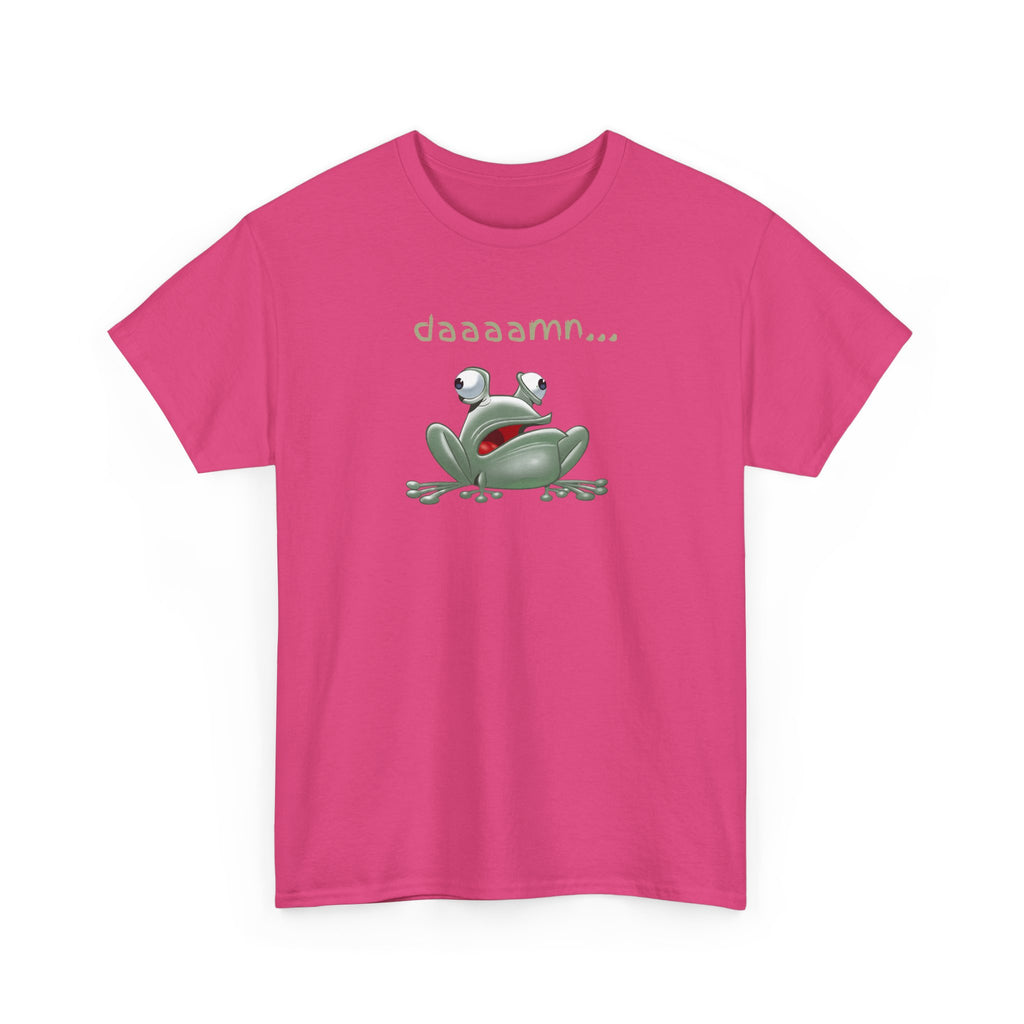 Frog "daaaamn..." T-Shirt — Funny Relaxed Frog Graphic Tee