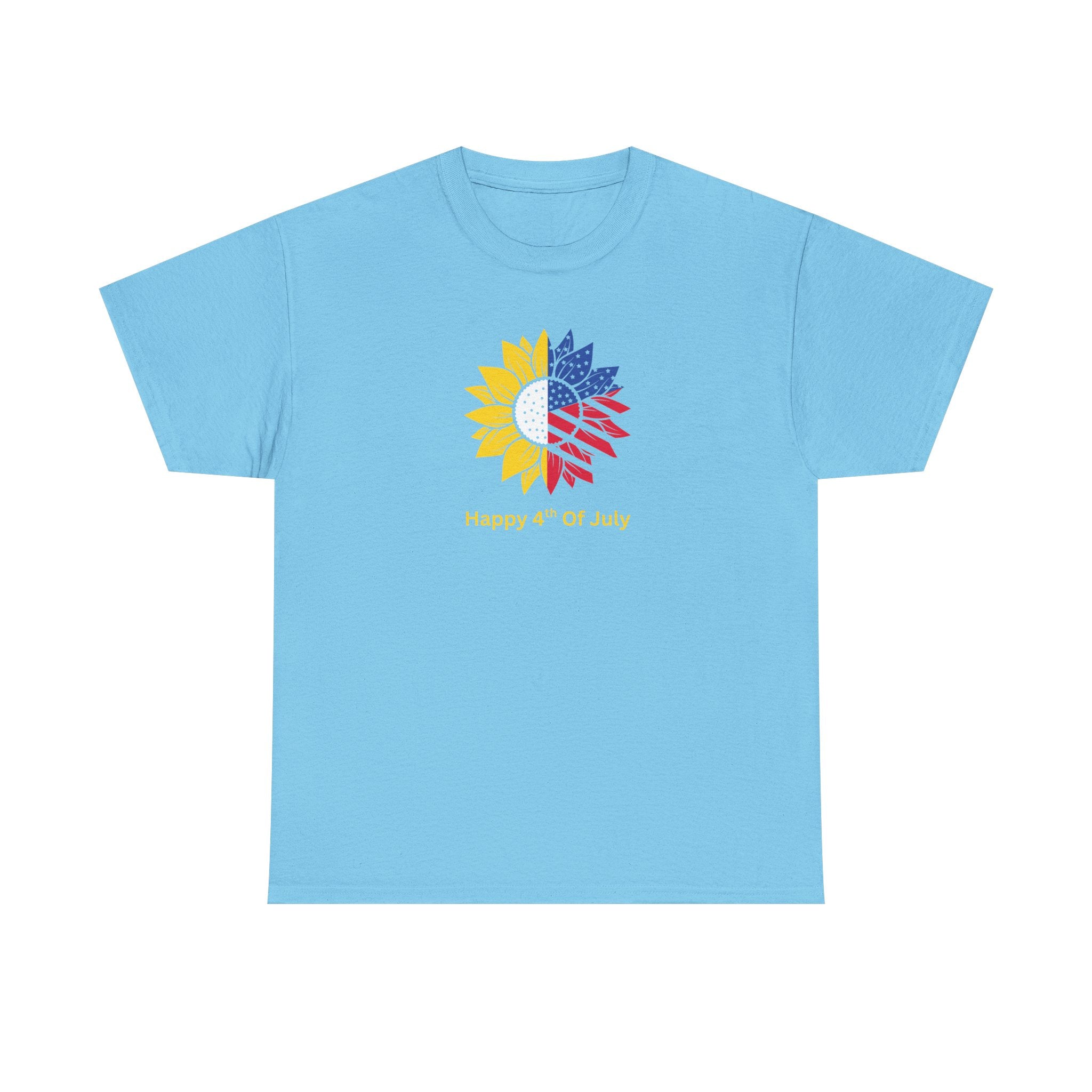 Sunflower USA T-Shirt – "Home of Hope" Patriotic Floral Tee