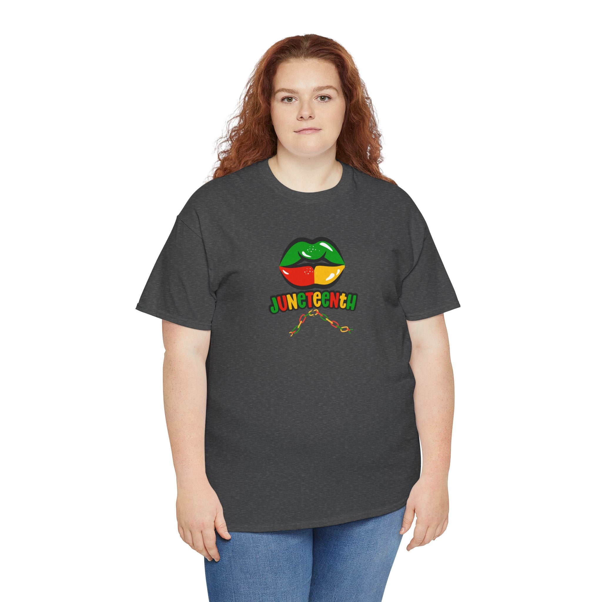 Juneteenth Lips Graphic Tee - Black History Celebration Shirt
