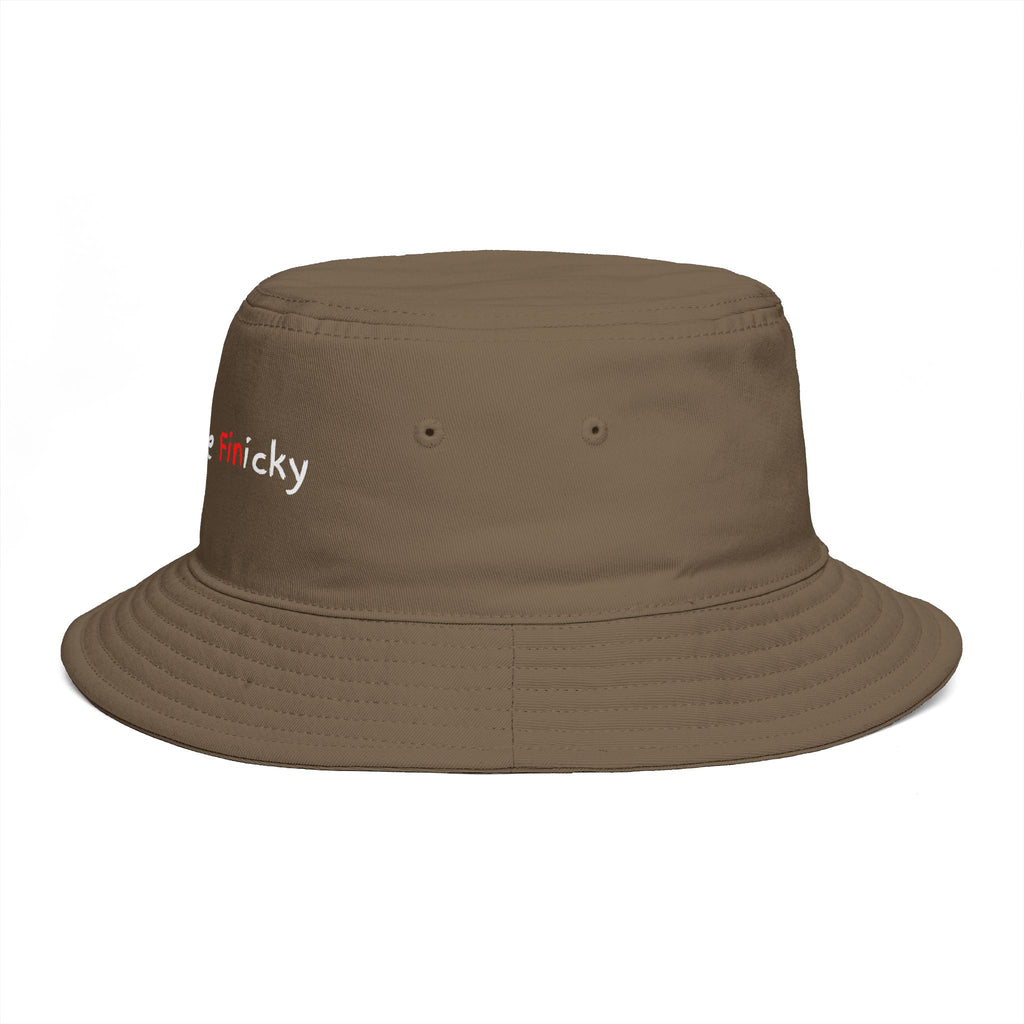 Bucket Hat — 'Outside Be Finicky' Embroidered Outdoor Statement Hat