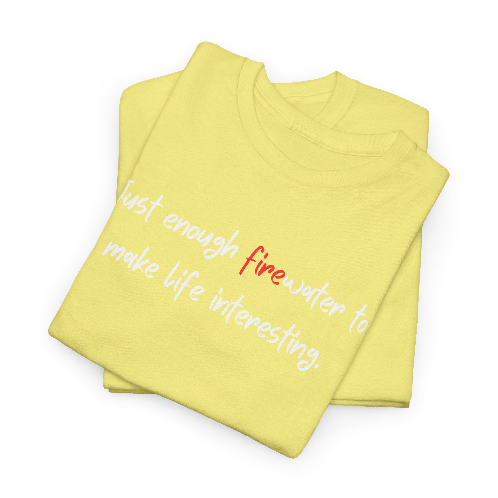 T-Shirt — Minimal 'fine' Chest Embroidered Graphic Tee