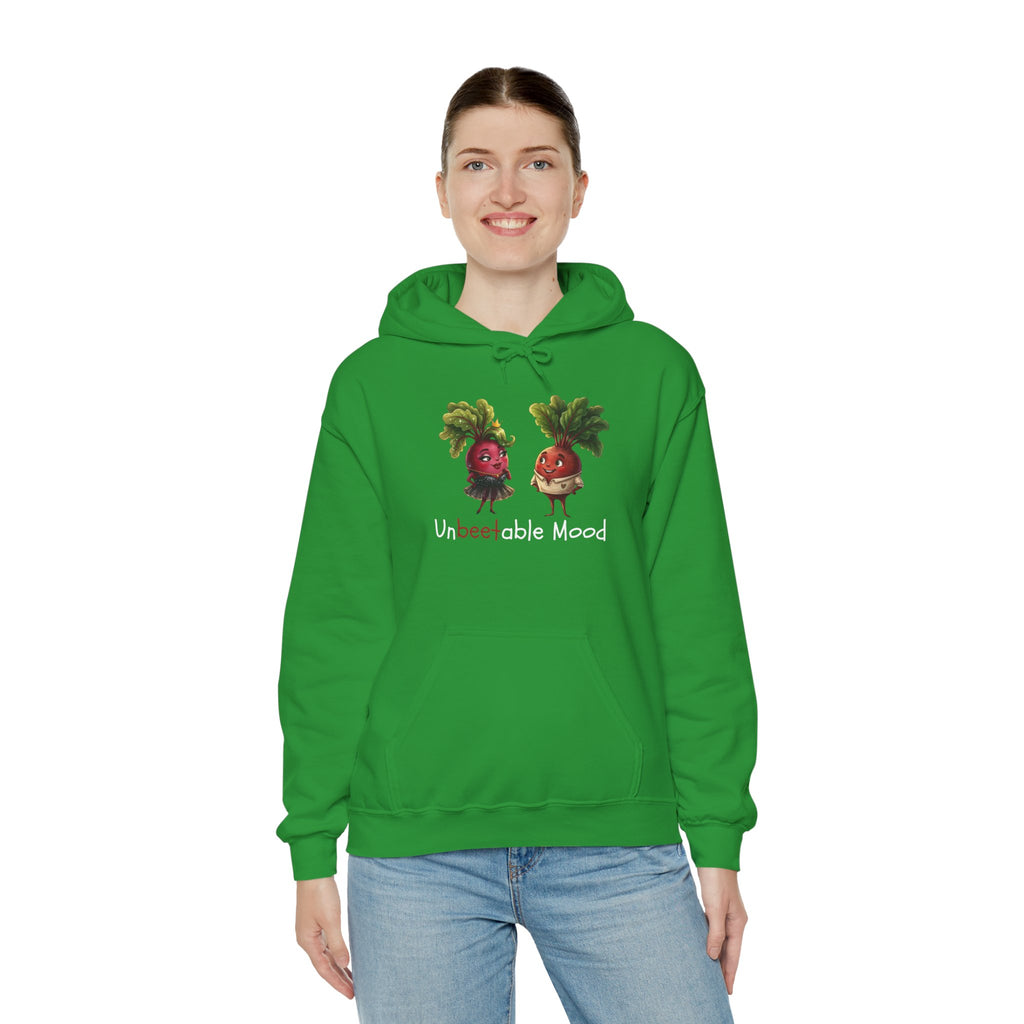 Radish 'Unbeetable Mood' Hoodie – Cute Veggie Couple Graphic Sweatshirt
