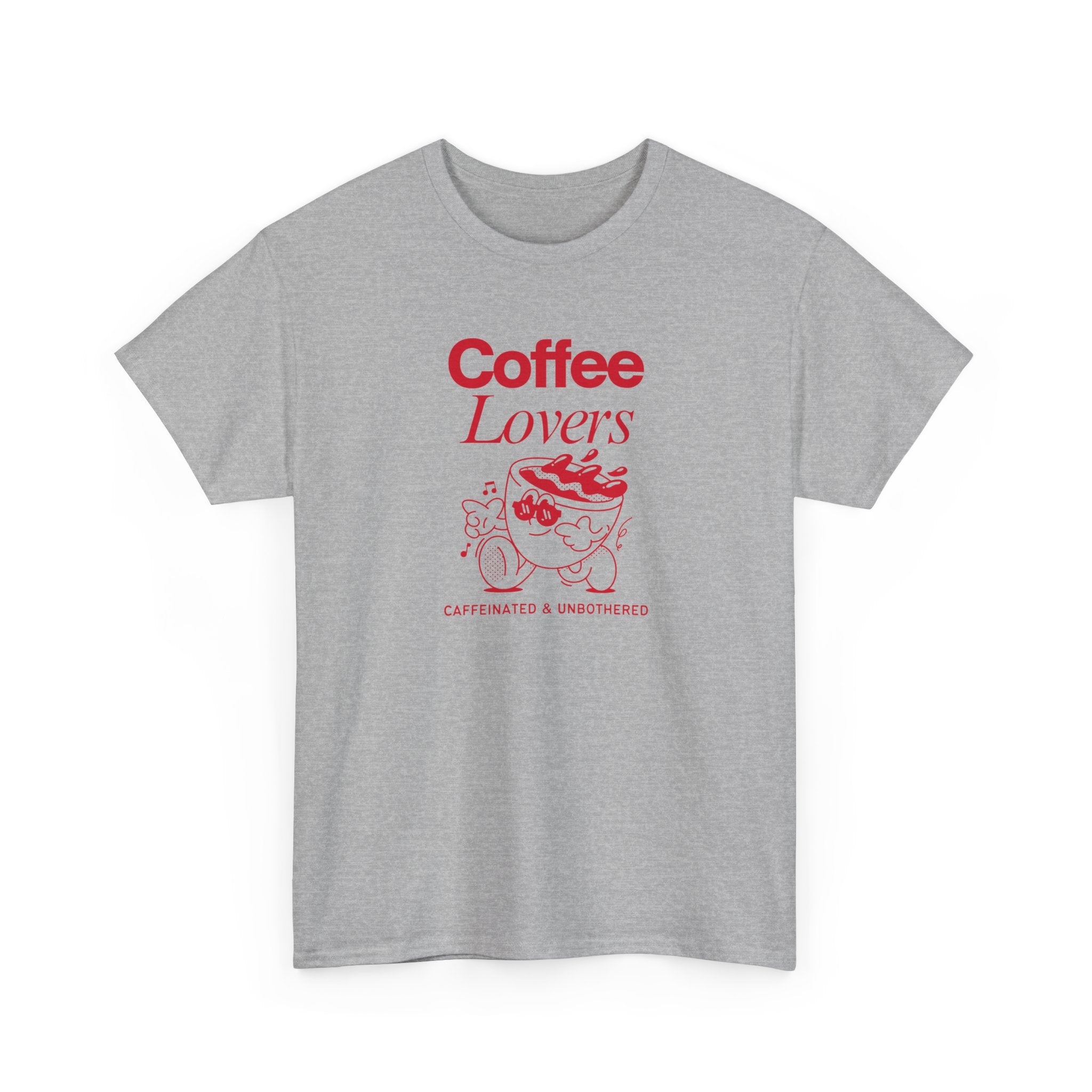 Coffee Lovers T-Shirt — Cute Red Coffee Cup Graphic Tee