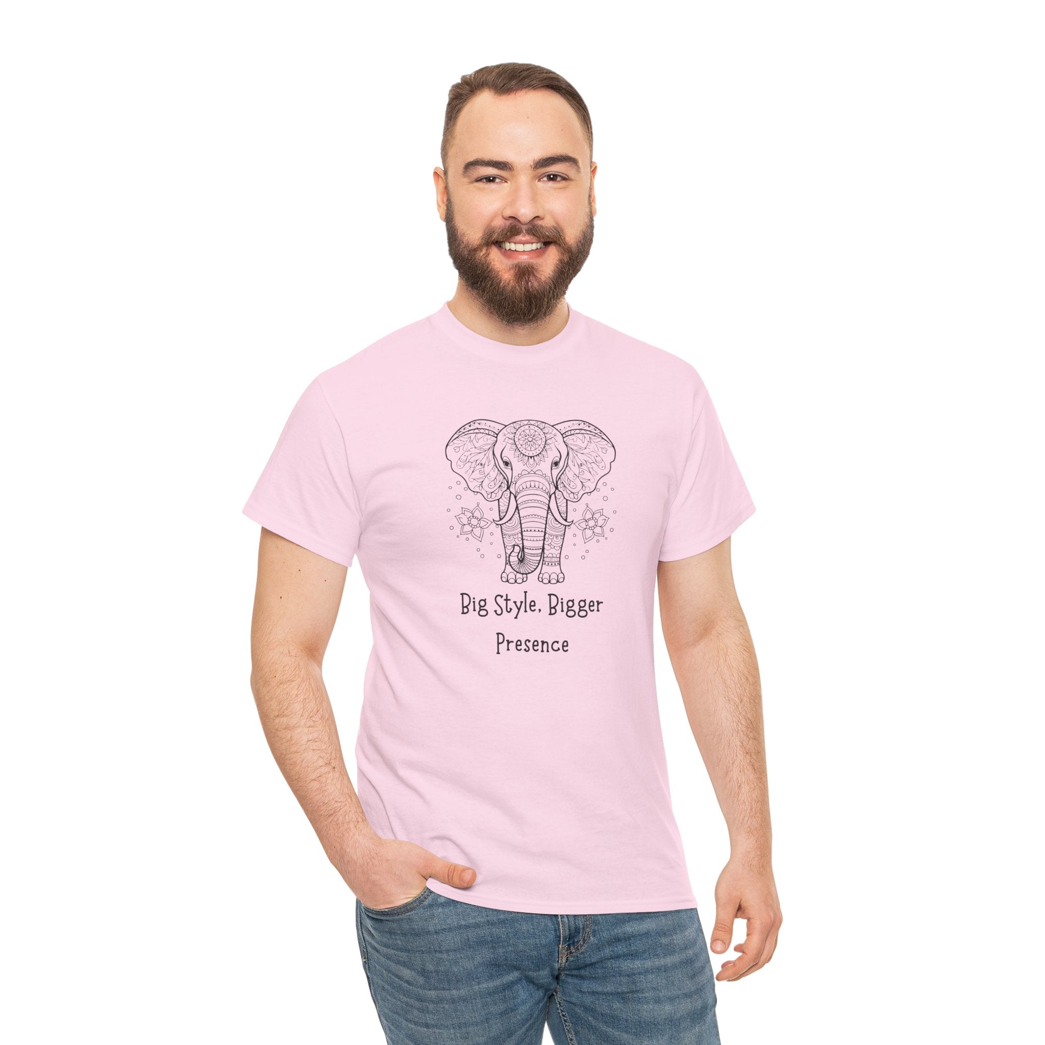 Elephant Head Tee — "Big Style. Bigger Presence" Graphic T-Shirt