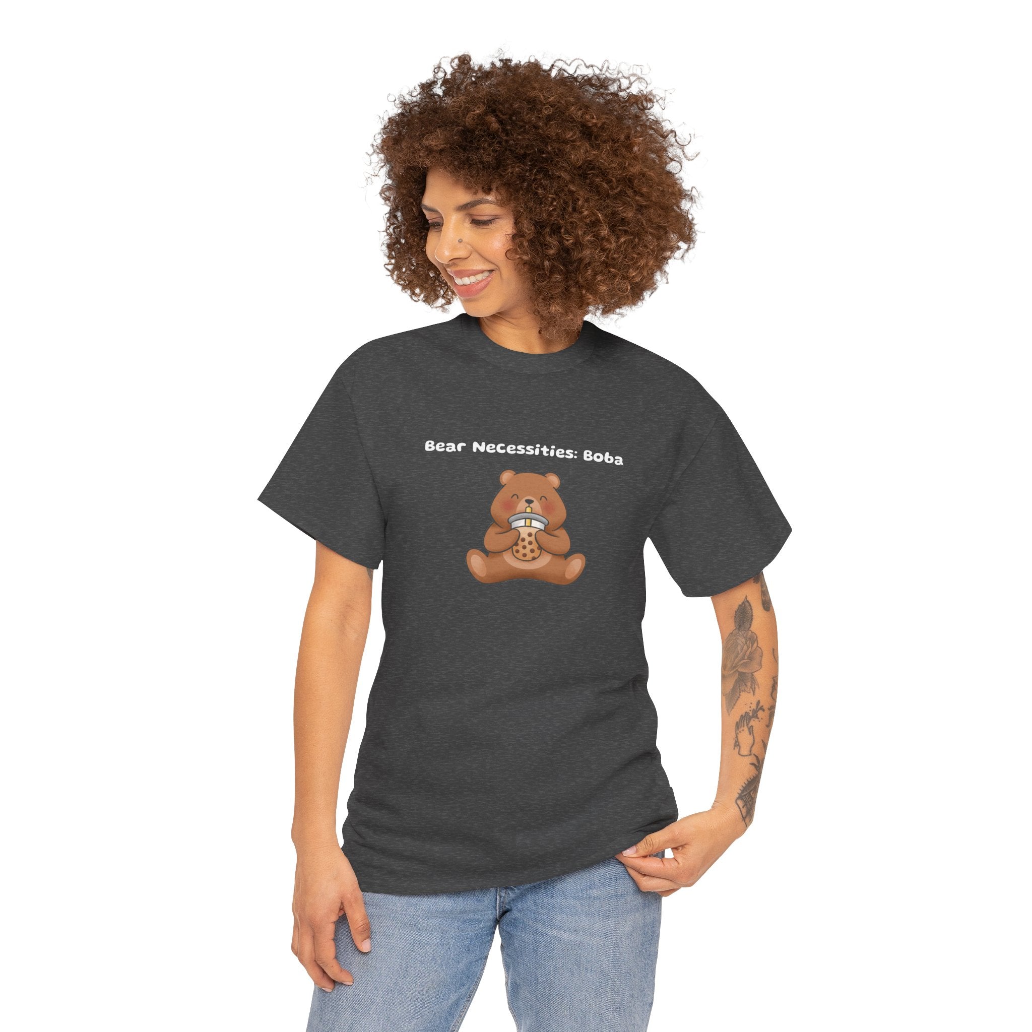 Bear Necessities: Boba Tee — Cute Bubble Tea Bear Graphic T-Shirt