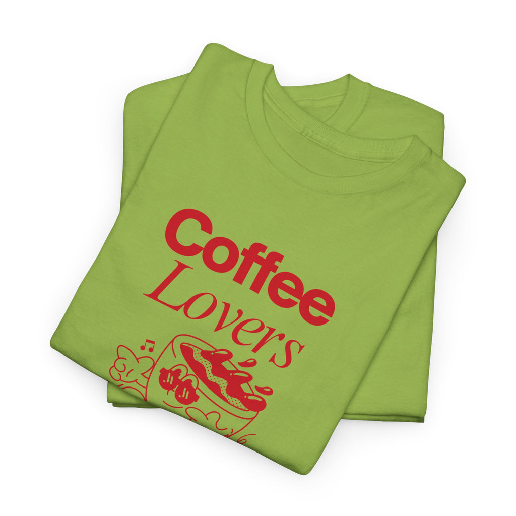 Coffee Lovers T-Shirt — Cute Red Coffee Cup Graphic Tee