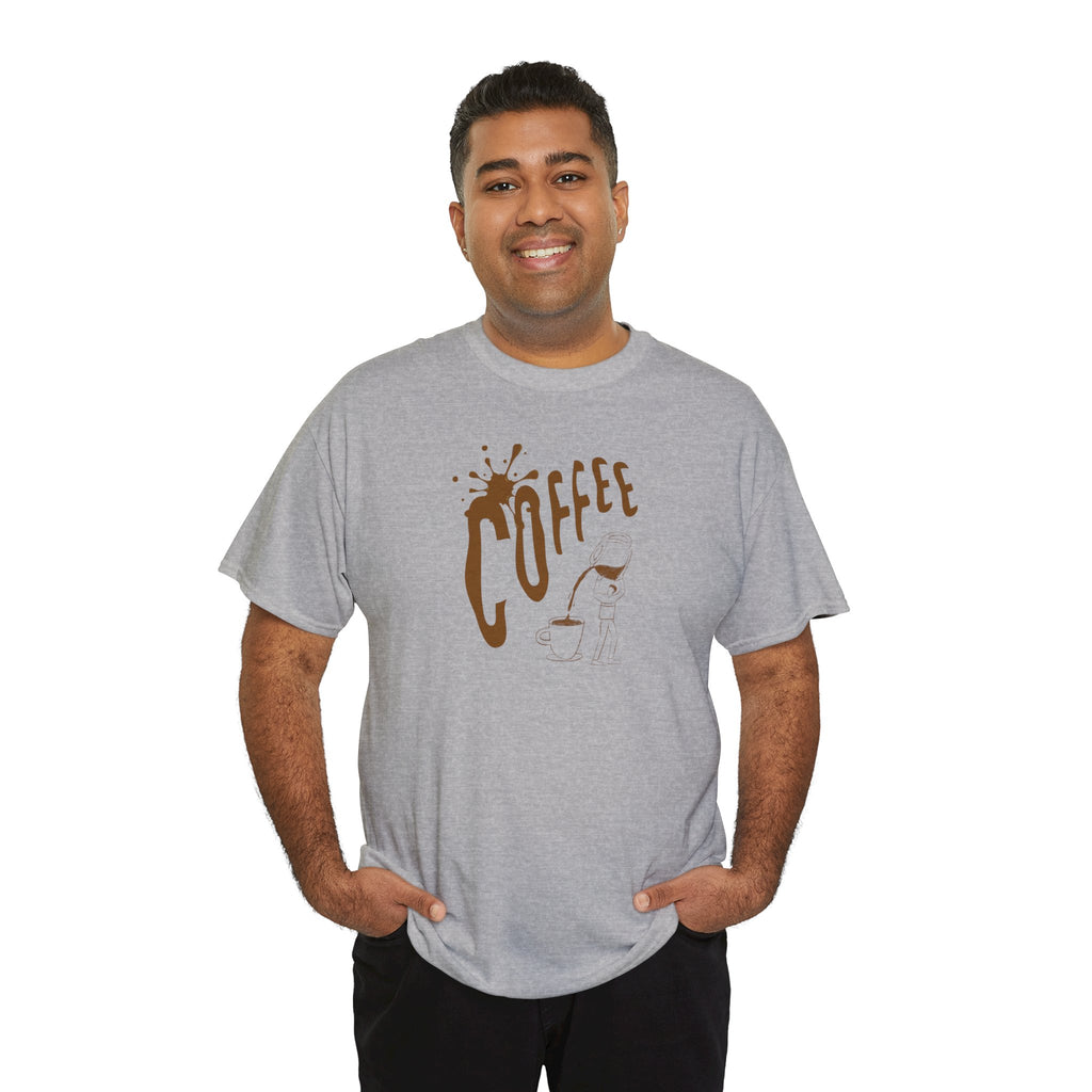 Coffee Splash T‑Shirt — Retro Coffee Typography Tee