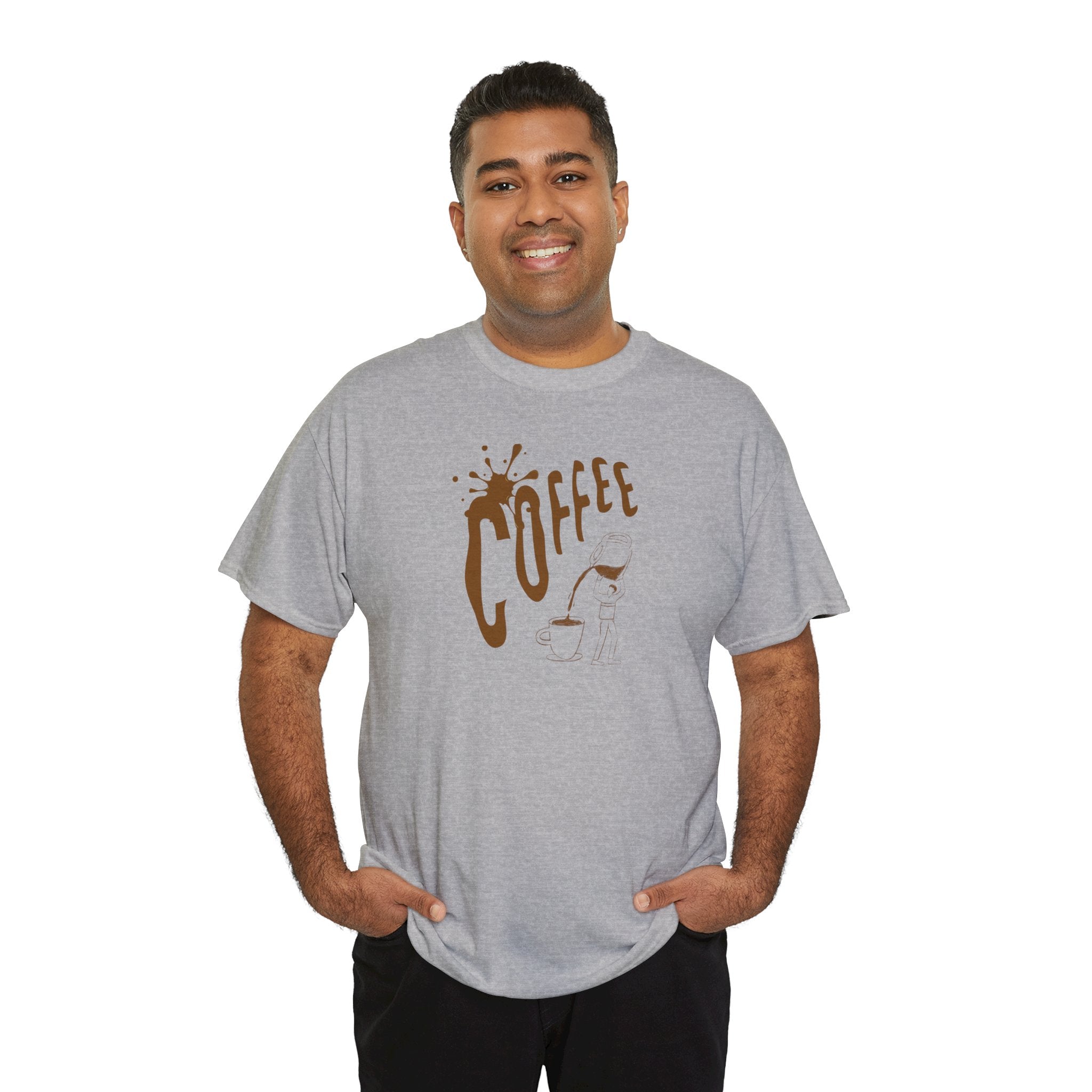 Coffee Splash T‑Shirt — Retro Coffee Typography Tee