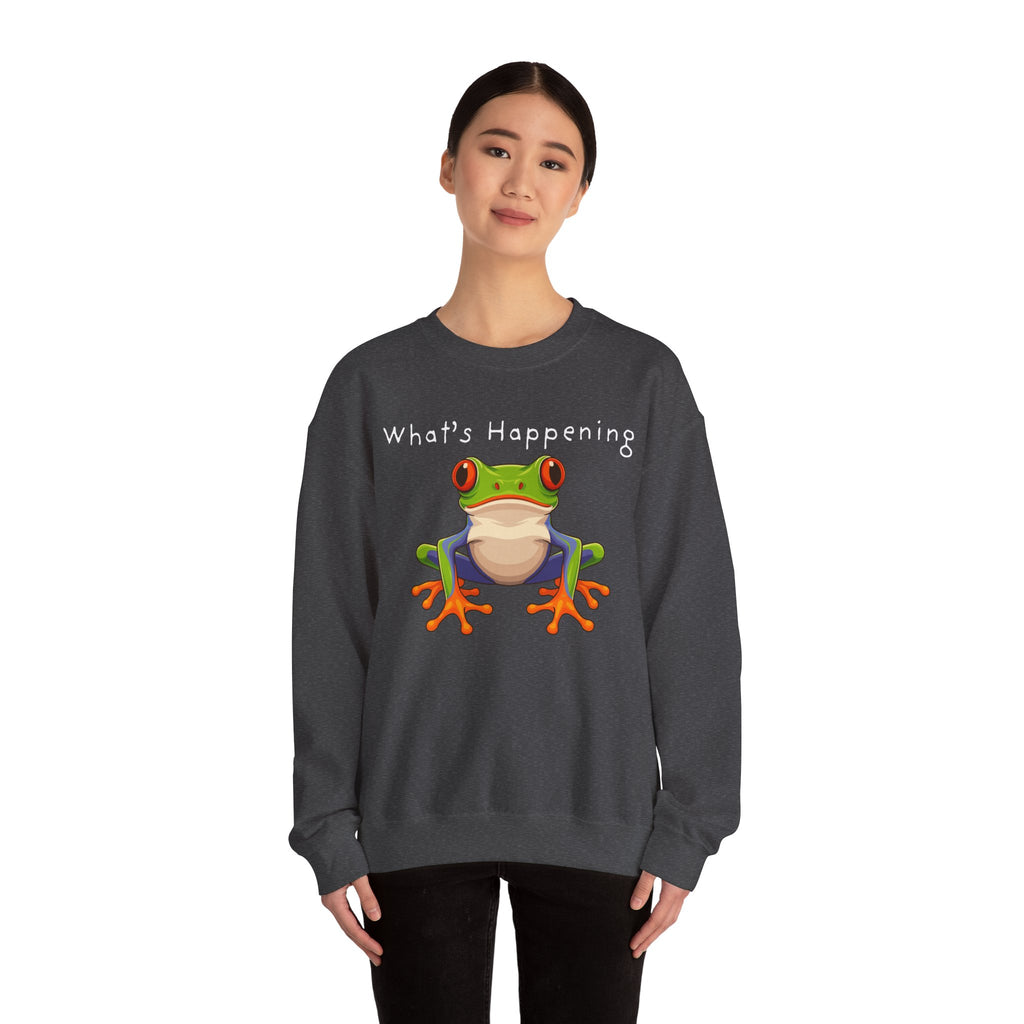 What's Happening Frog Crewneck Sweatshirt